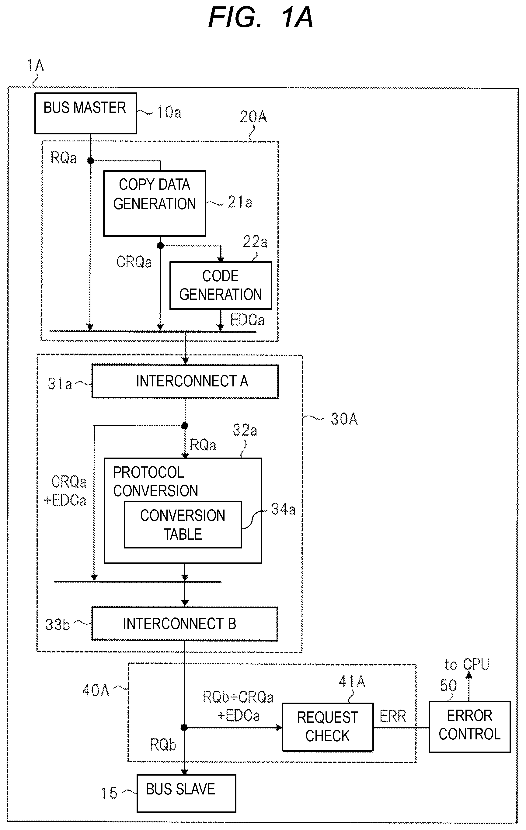 Patent US11847078 — Semiconductor device and method for protecting bus — Figure 1