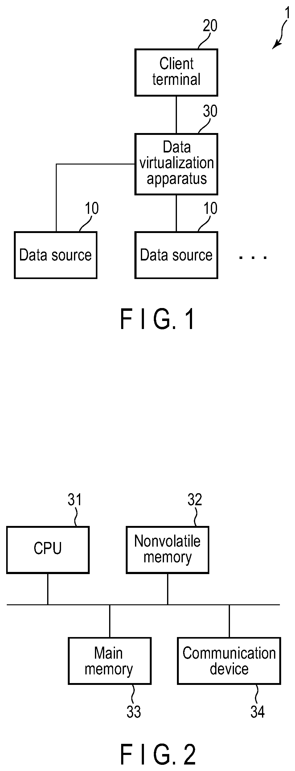 Patent US11847102 — Data virtualization apparatus and method — Figure 1