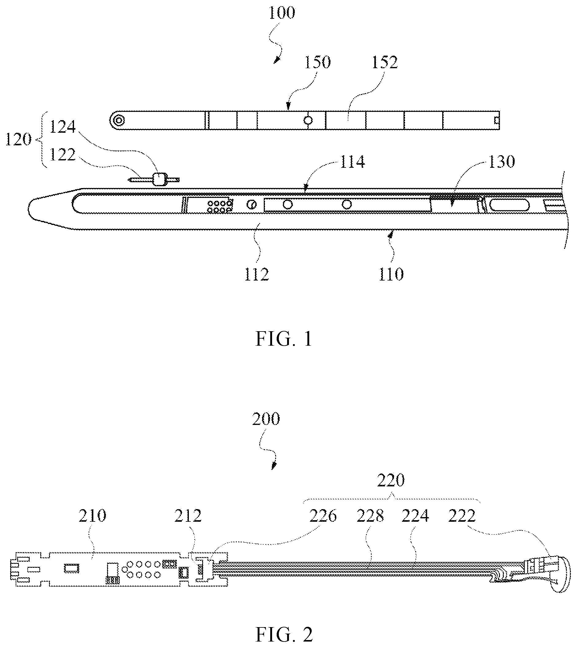 Patent US11847269 — Stylus and touch interactive device — Figure 1
