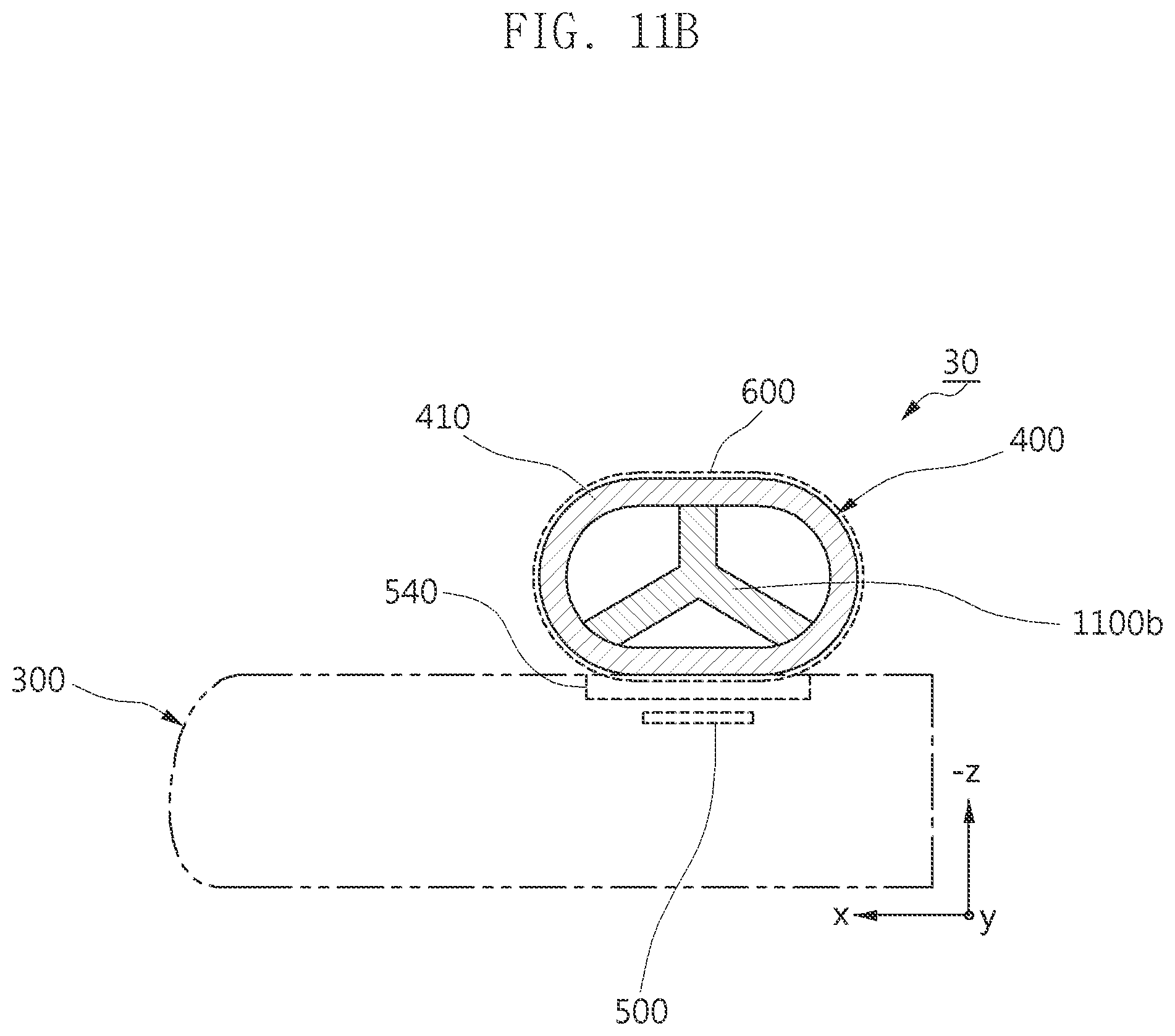 Patent US11847282 Figure 12 – Electronic device comprising pen input device and configured to reduce deterioration in antenna due to pen input device