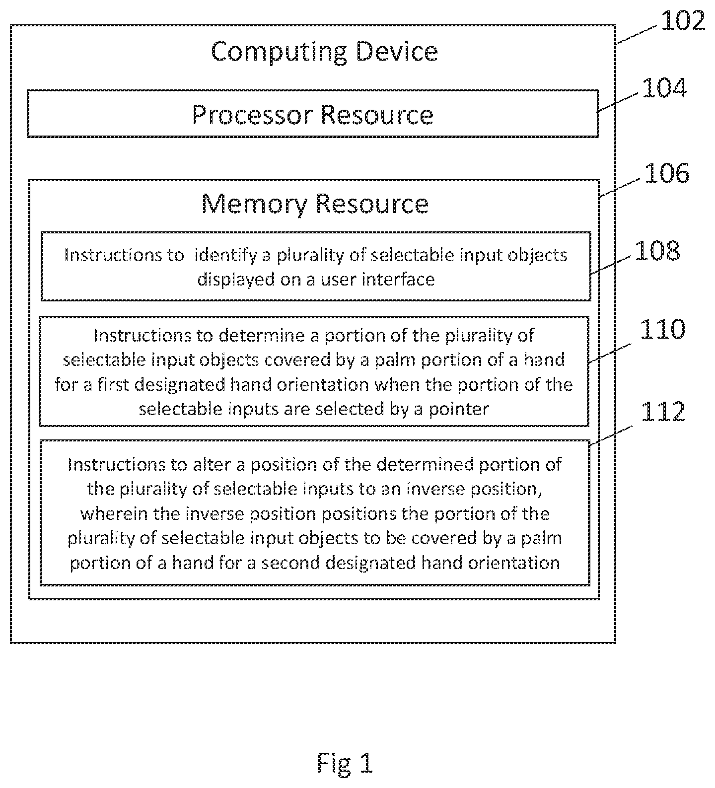 Patent US11847293 — Selectable input alterations — Figure 1