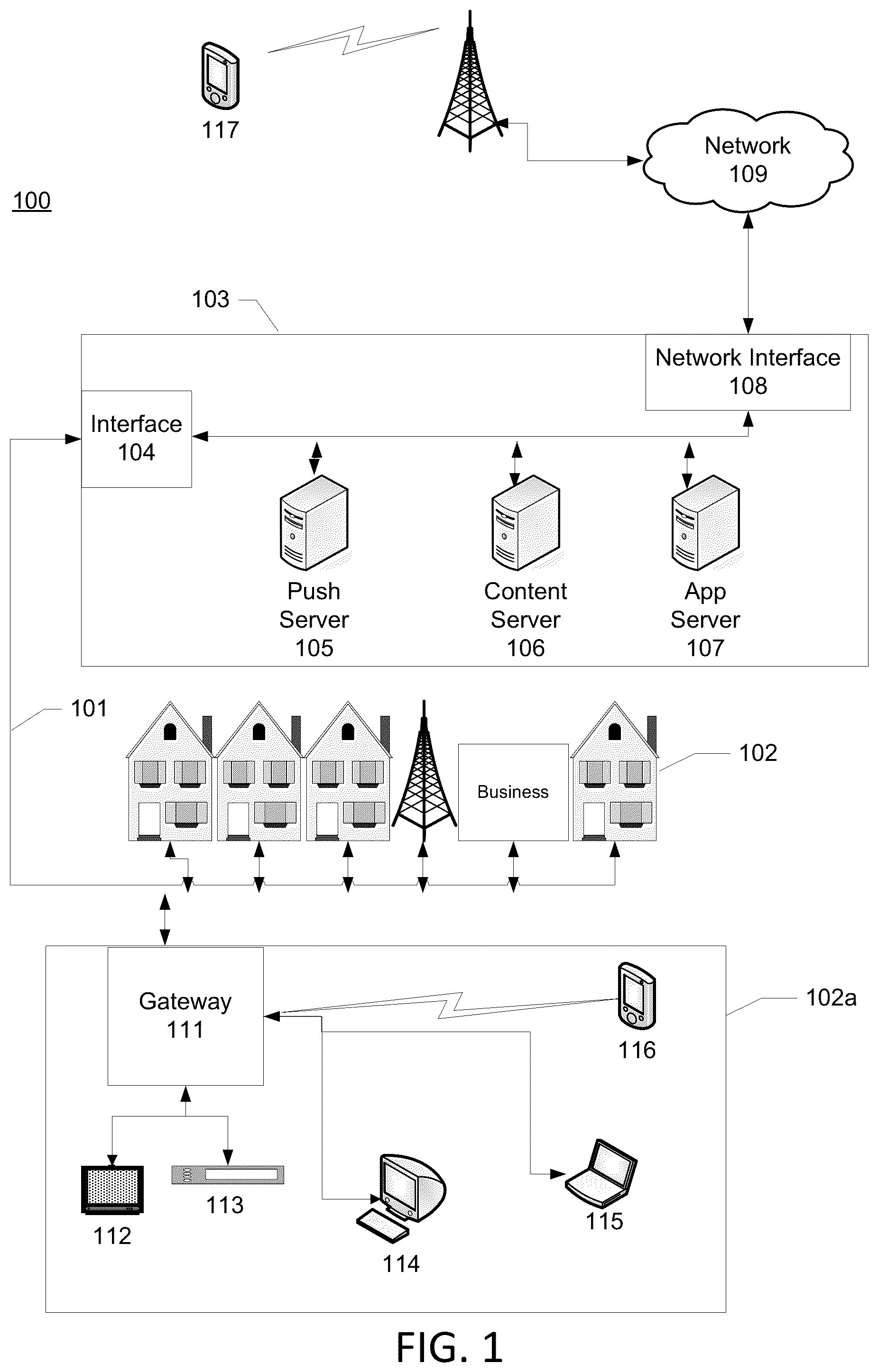 Patent US11847300 — Electronic information hierarchy — Figure 1