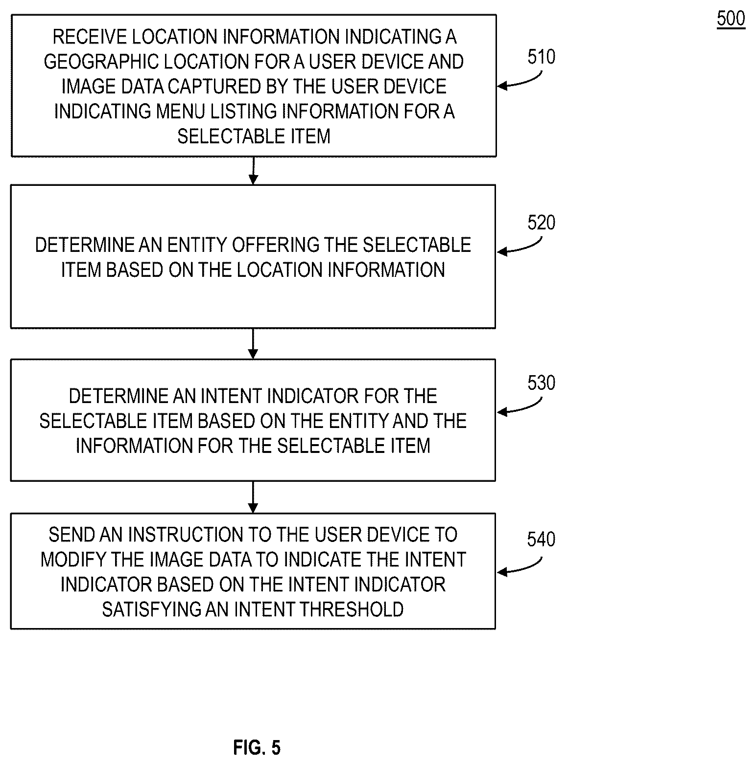 Patent US11847303 Figure 9 – User interface for depicting informational elements for selectable items