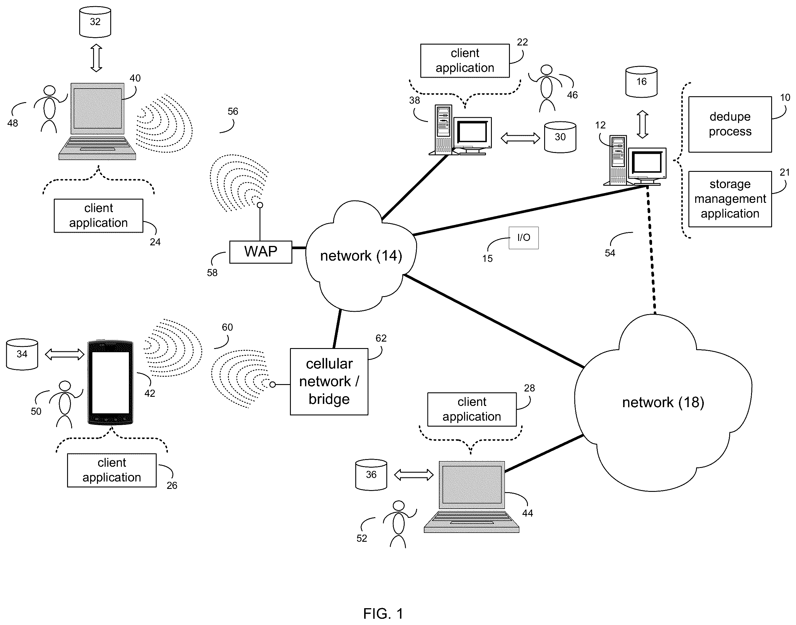 Patent US11847333 — System and method for sub-block deduplication with search for identical sectors inside a candidate block — Figure 1