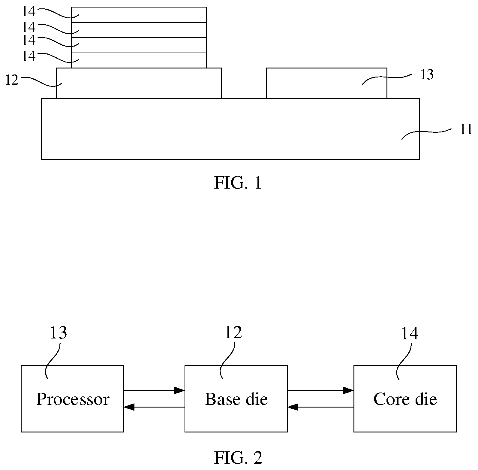Patent US11847344 — Base die, memory system, and semiconductor structure — Figure 1