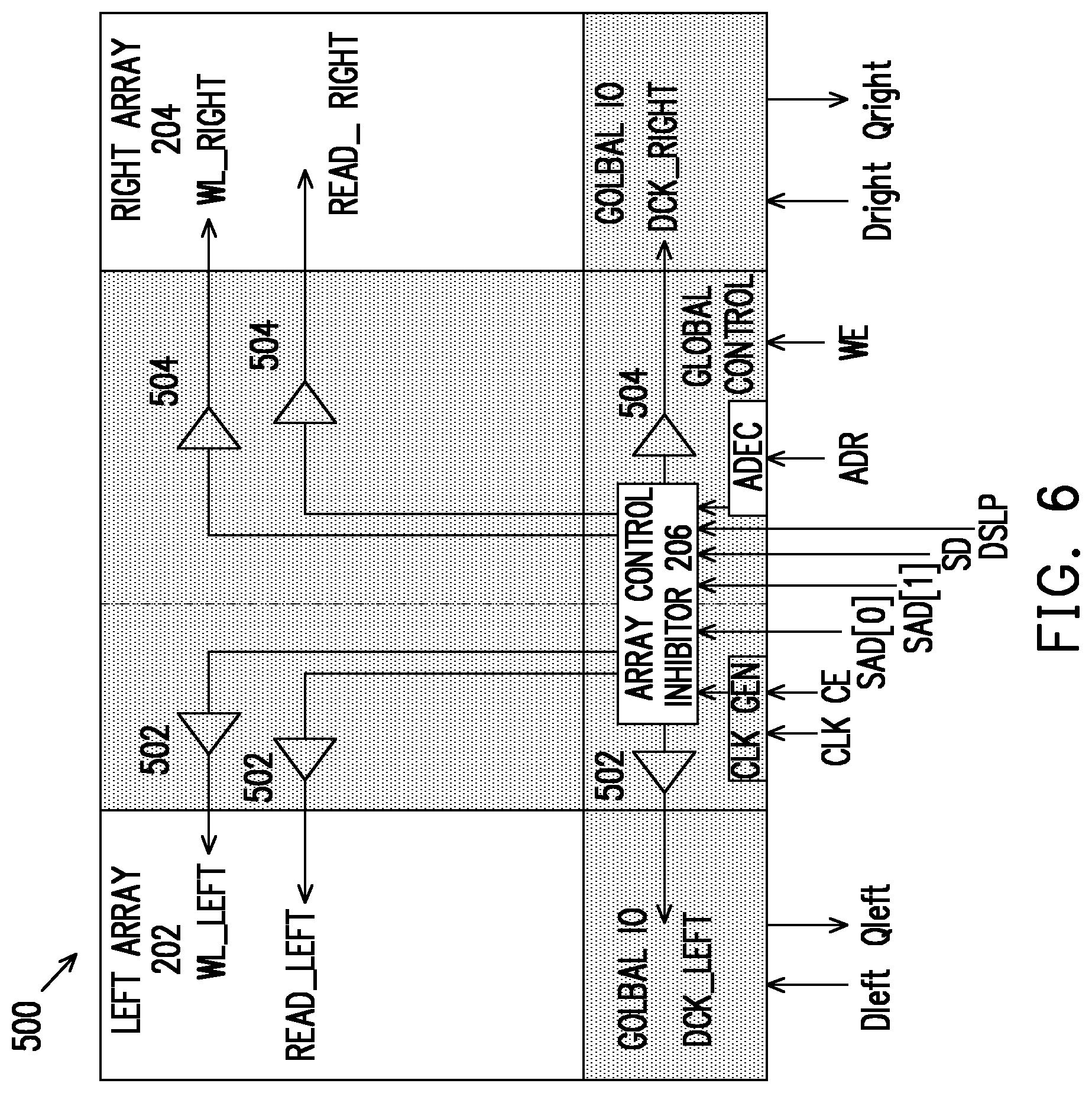 Patent US11847345 Figure 6 – Memory circuit including an array control inhibitor