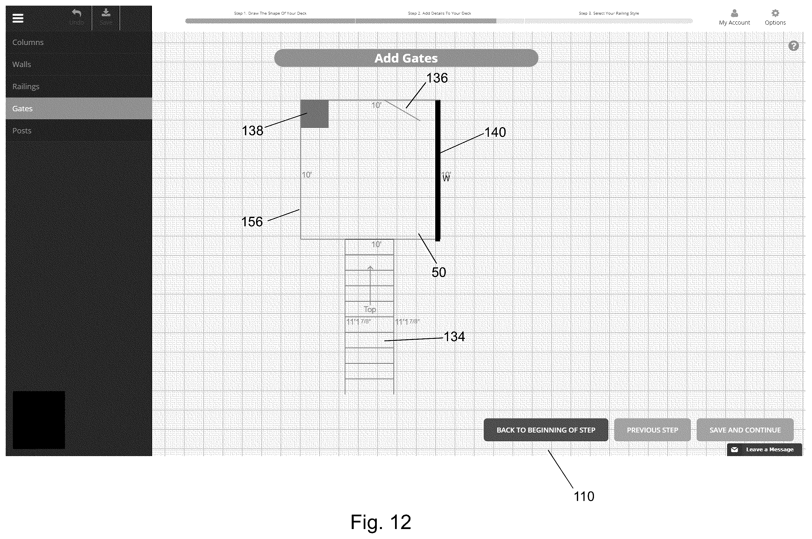 Patent US11847382 Figure 11 – Deck configuration system