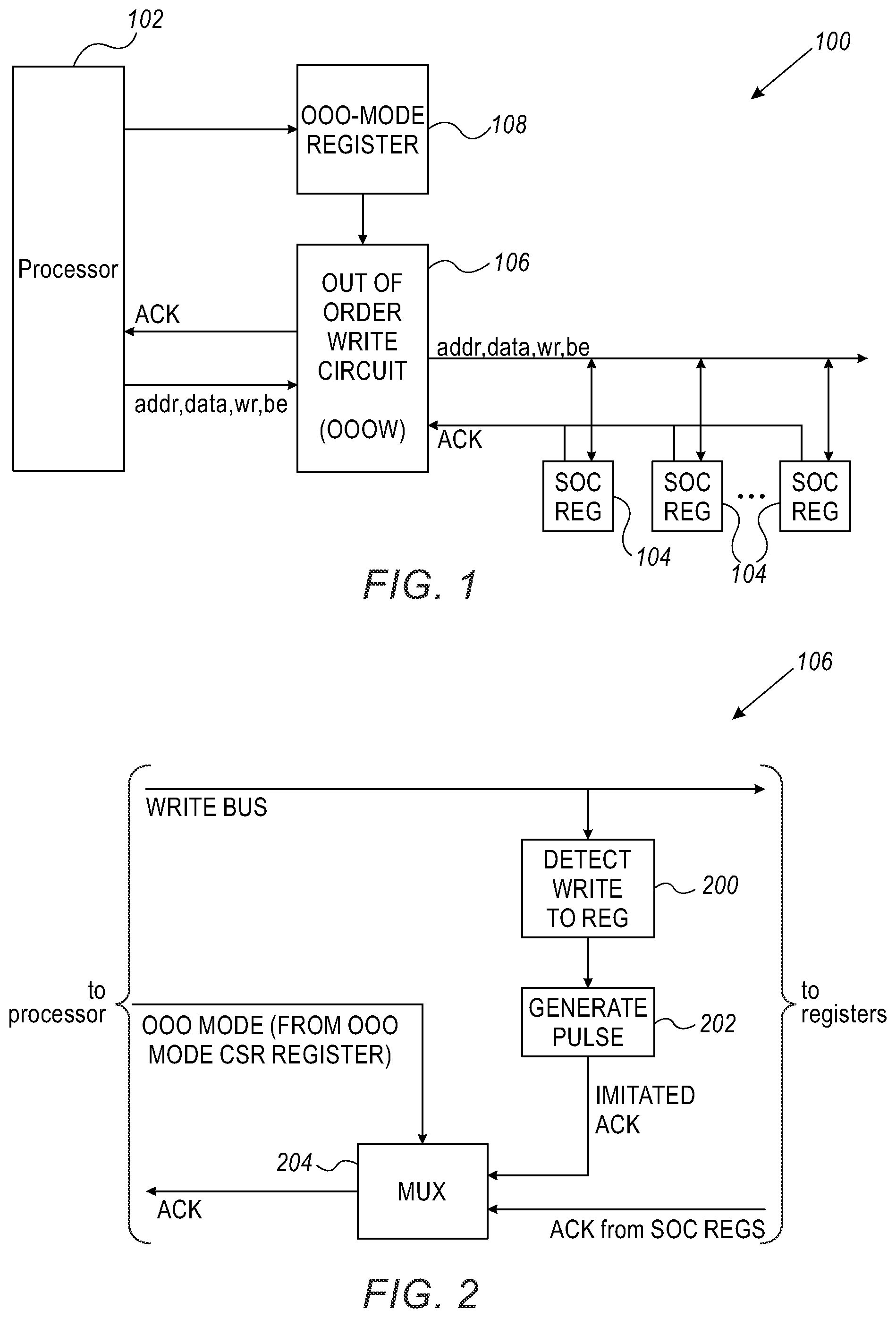 Patent US11847461 Figure 1 – Out-of-order input / output write