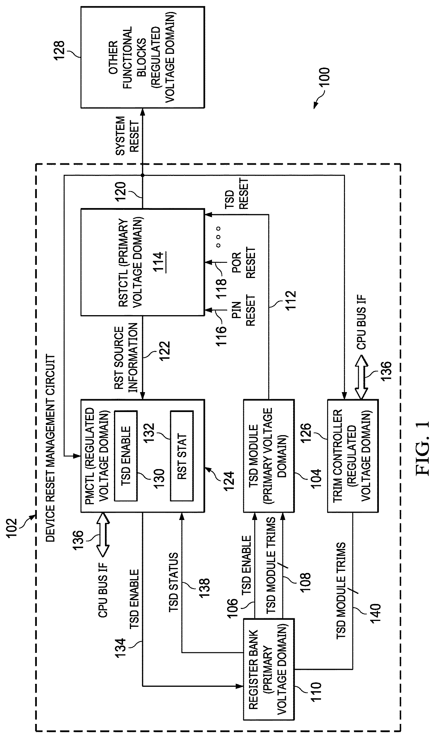 Patent US11847466 — Controlled thermal shutdown and recovery — Figure 1