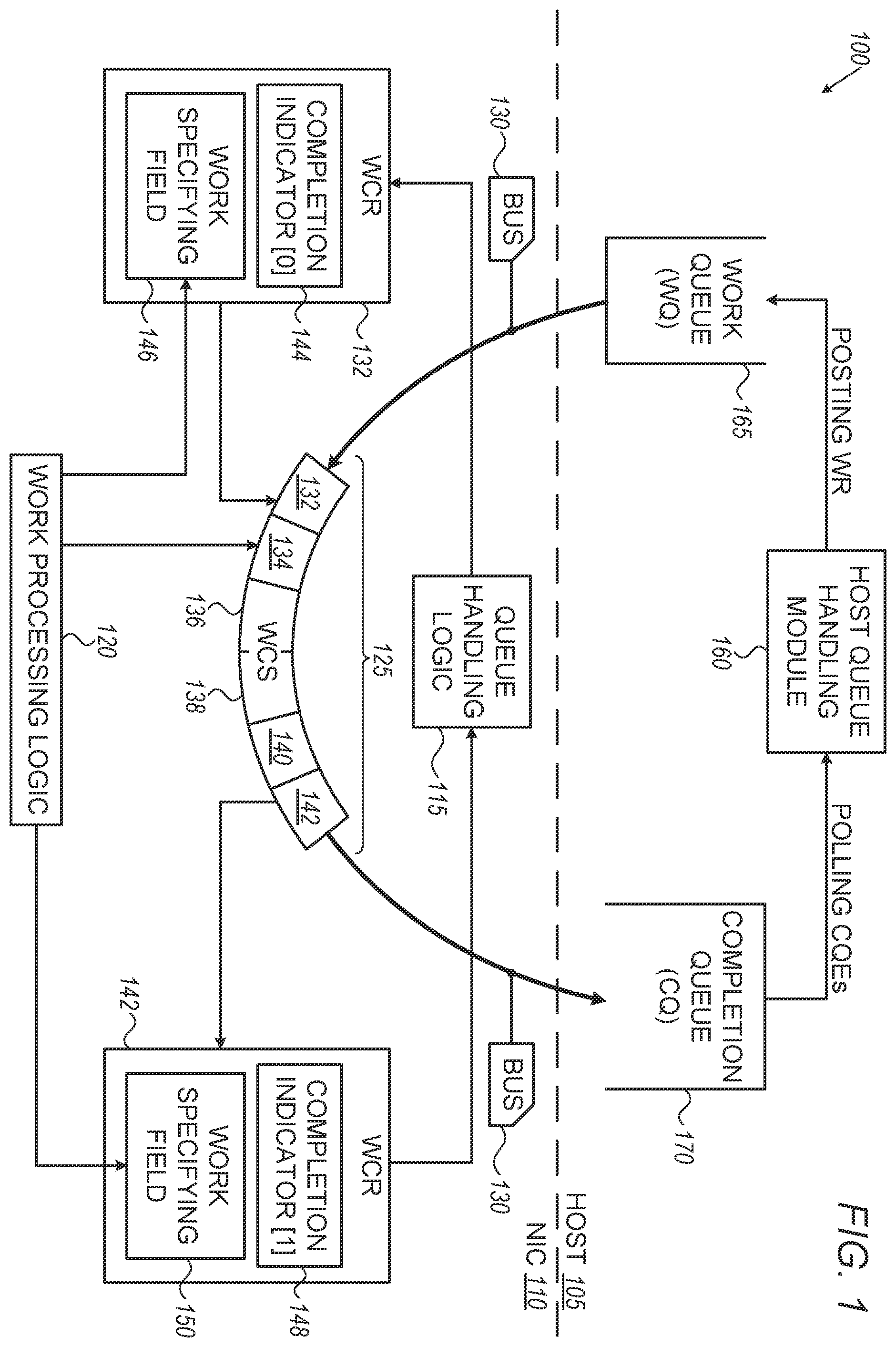 Patent US11847487 — Task completion system allowing tasks to be completed out of order while reporting completion in the original ordering my — Figure 1