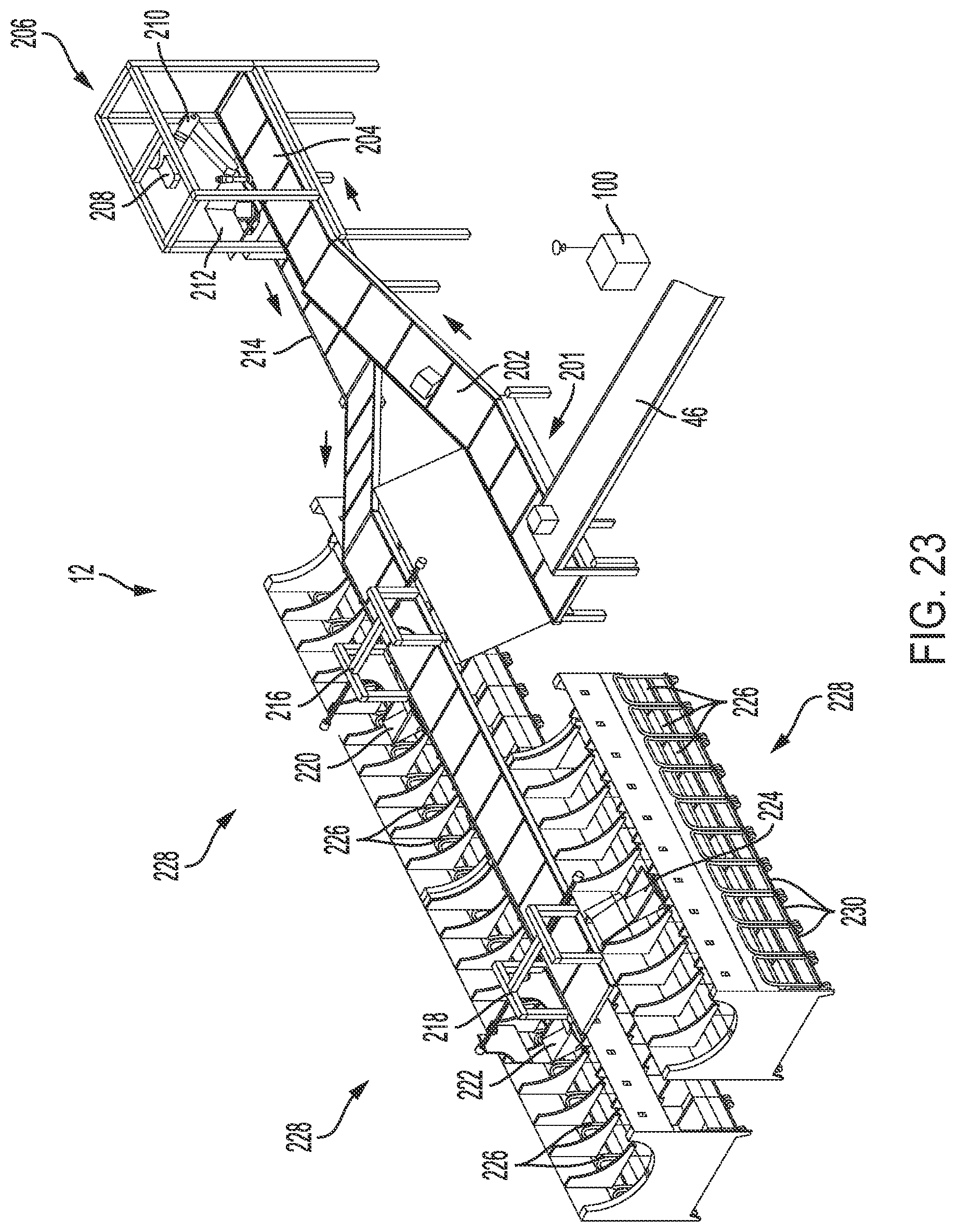 Patent US11847513 Figure 19 – Systems and methods for separating objects using vacuum diverts with one or more object processing systems