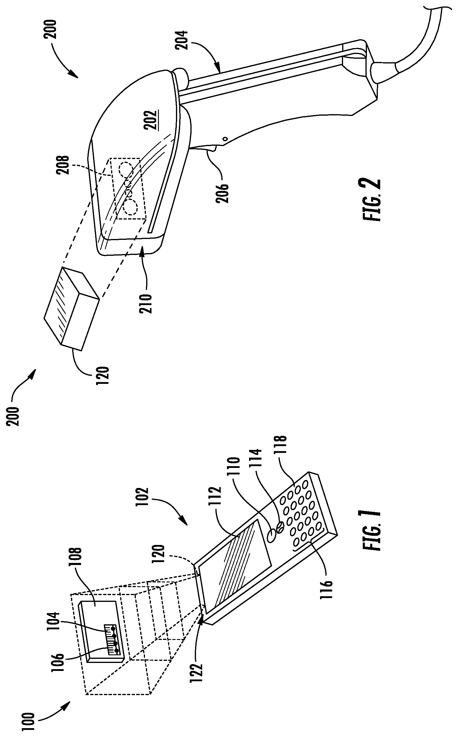 Patent US11847524 — Methods, systems, and apparatuses for scanning and decoding direct part marking indicia — Figure 1