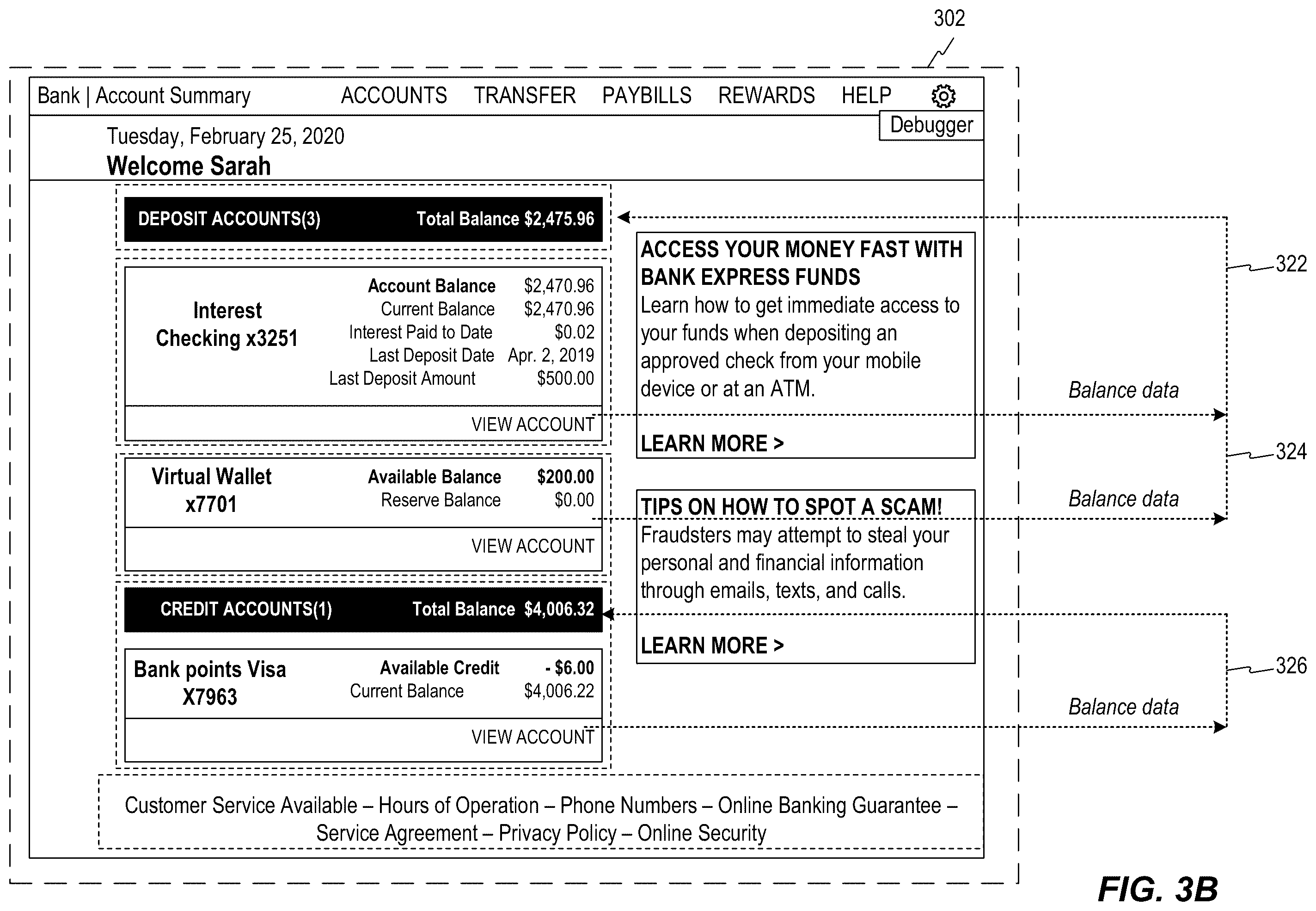 Patent US11847581 Figure 7 – Systems and methods for managing a financial account in a low-cash mode