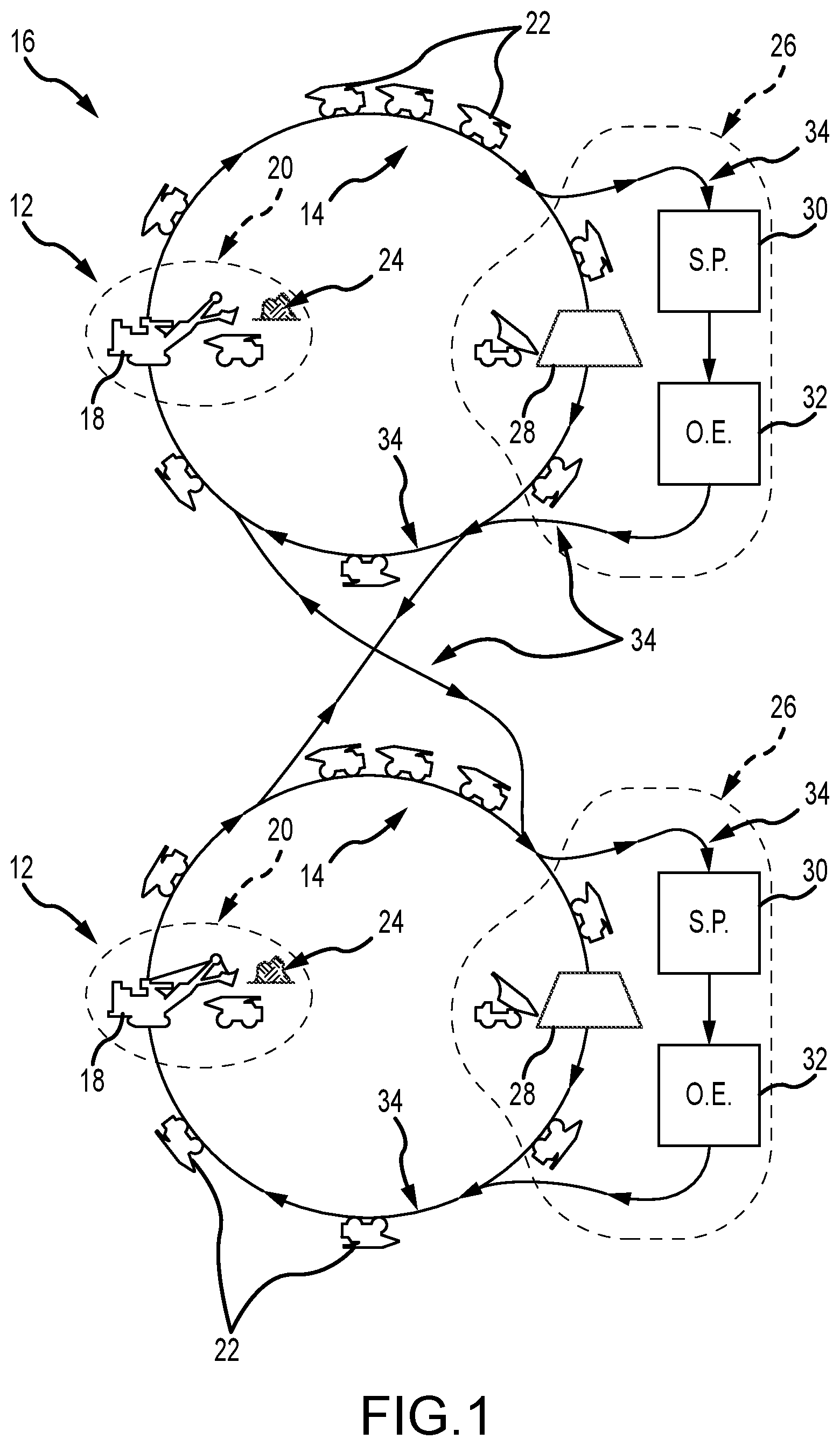 Patent US11847595 — Methods and systems for deploying equipment required to meet defined production targets — Figure 1