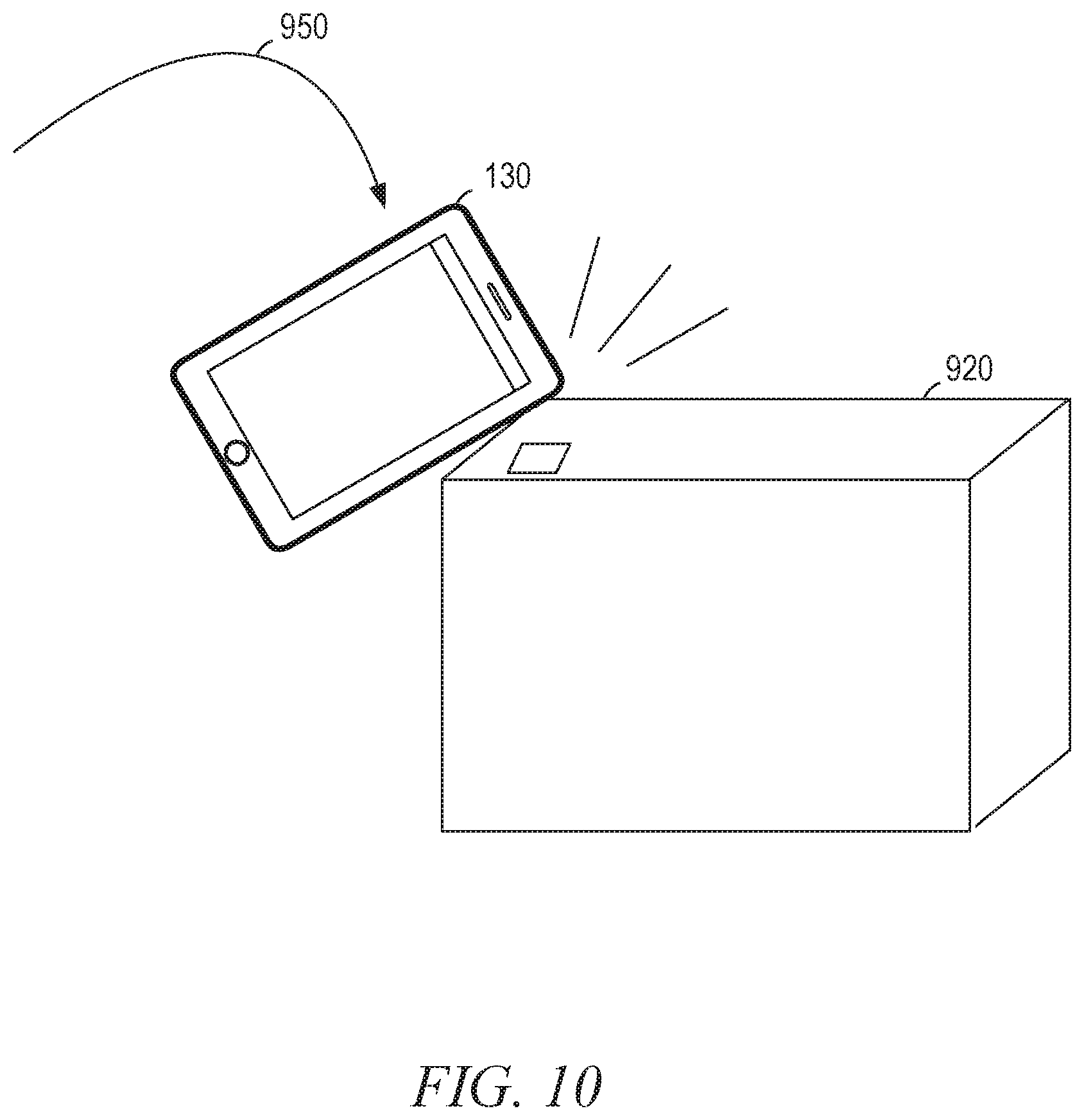 Patent US11847609 Figure 10 – Container touch-pairing device