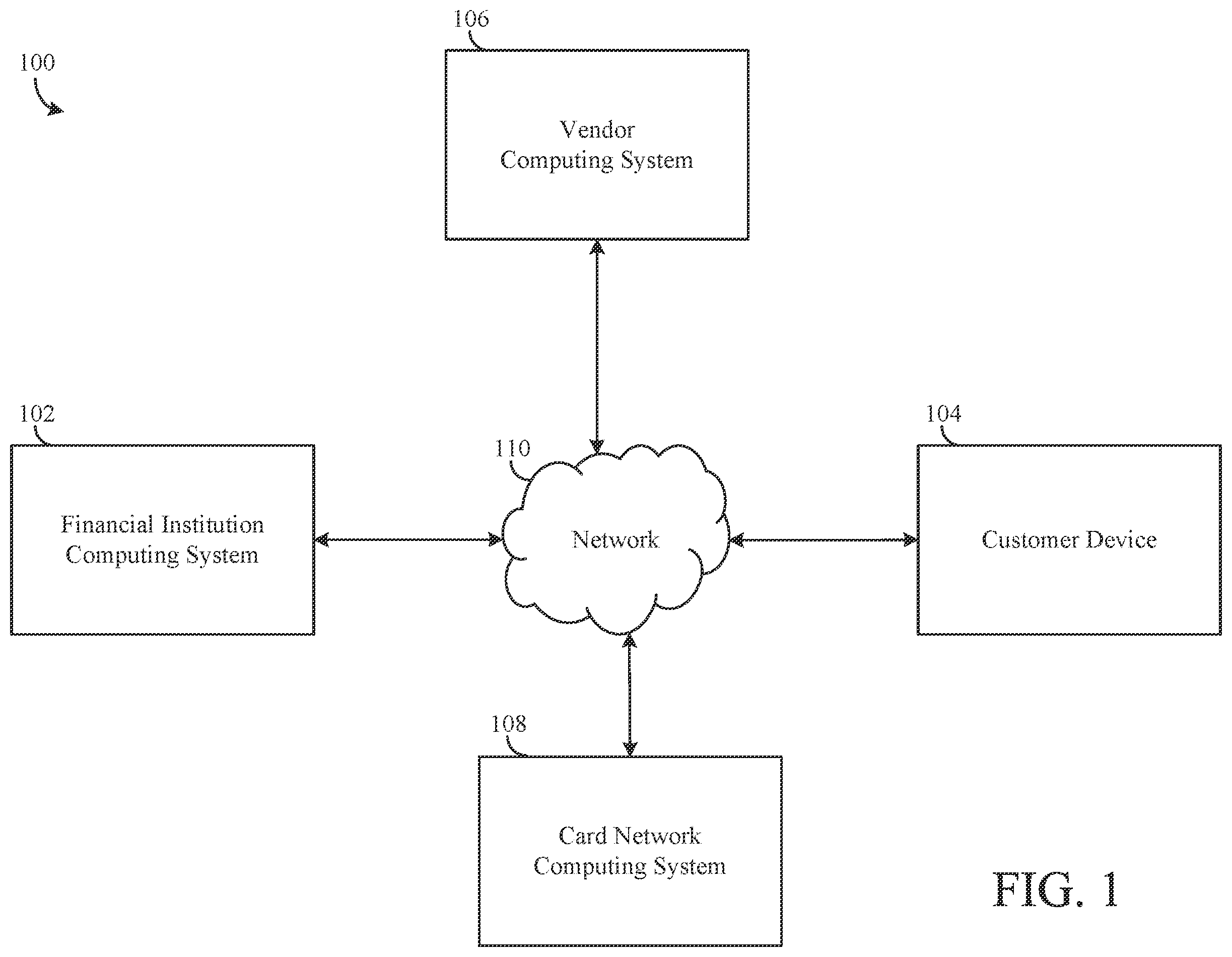 Patent US11847633 — Connected payment card systems and methods — Figure 1