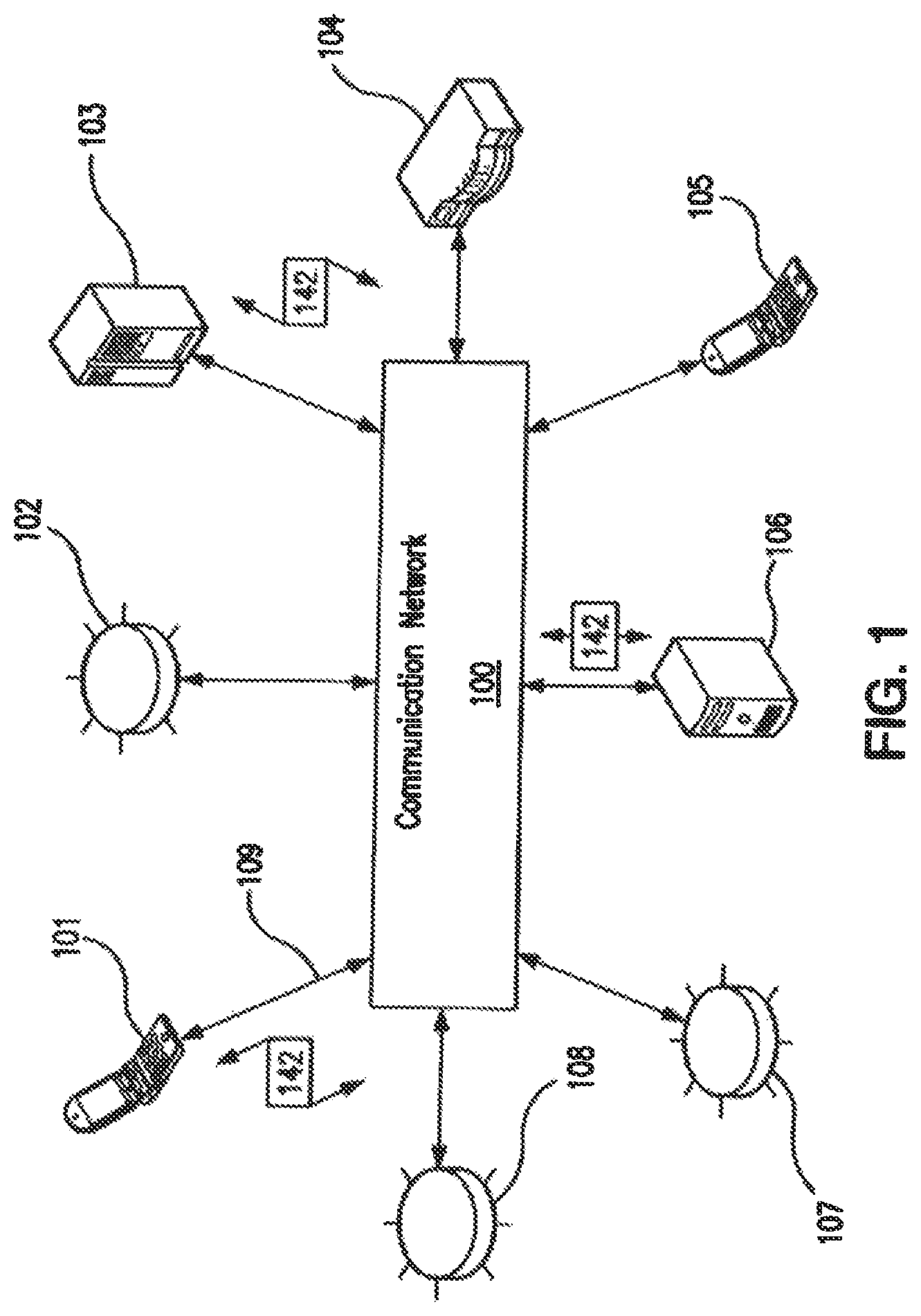 Patent US11847666 — Determining status of building modifications using informatics sensor data — Figure 1