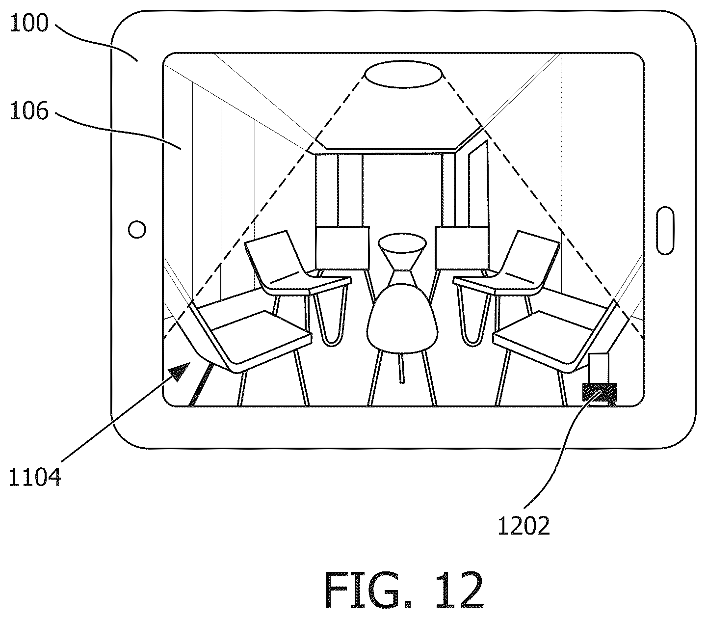 Patent US11847677 Figure 14 – Lighting and internet of things design using augmented reality
