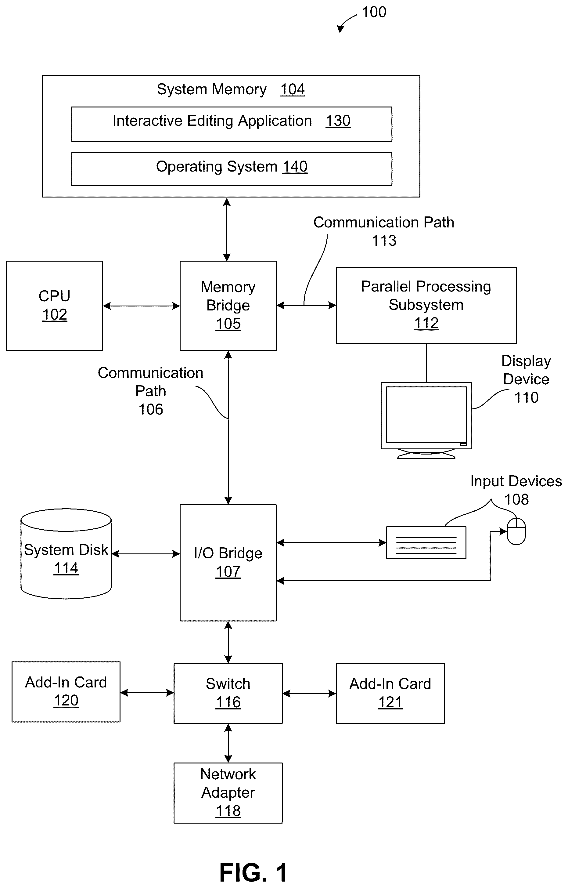 Patent US11847731 — Interactive editing of virtual three-dimensional scenes — Figure 1
