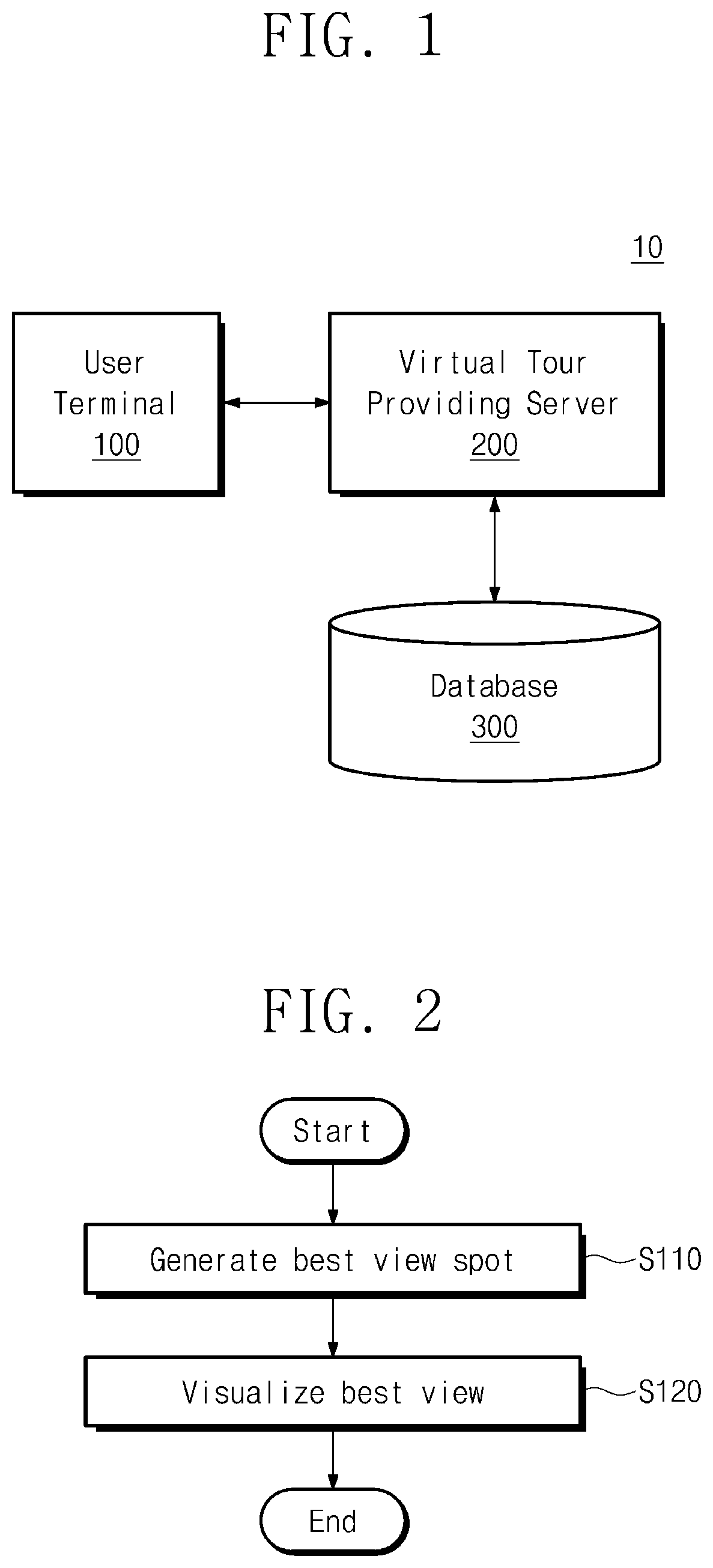 Patent US11847746 — Server and method for generating best view spots — Figure 1