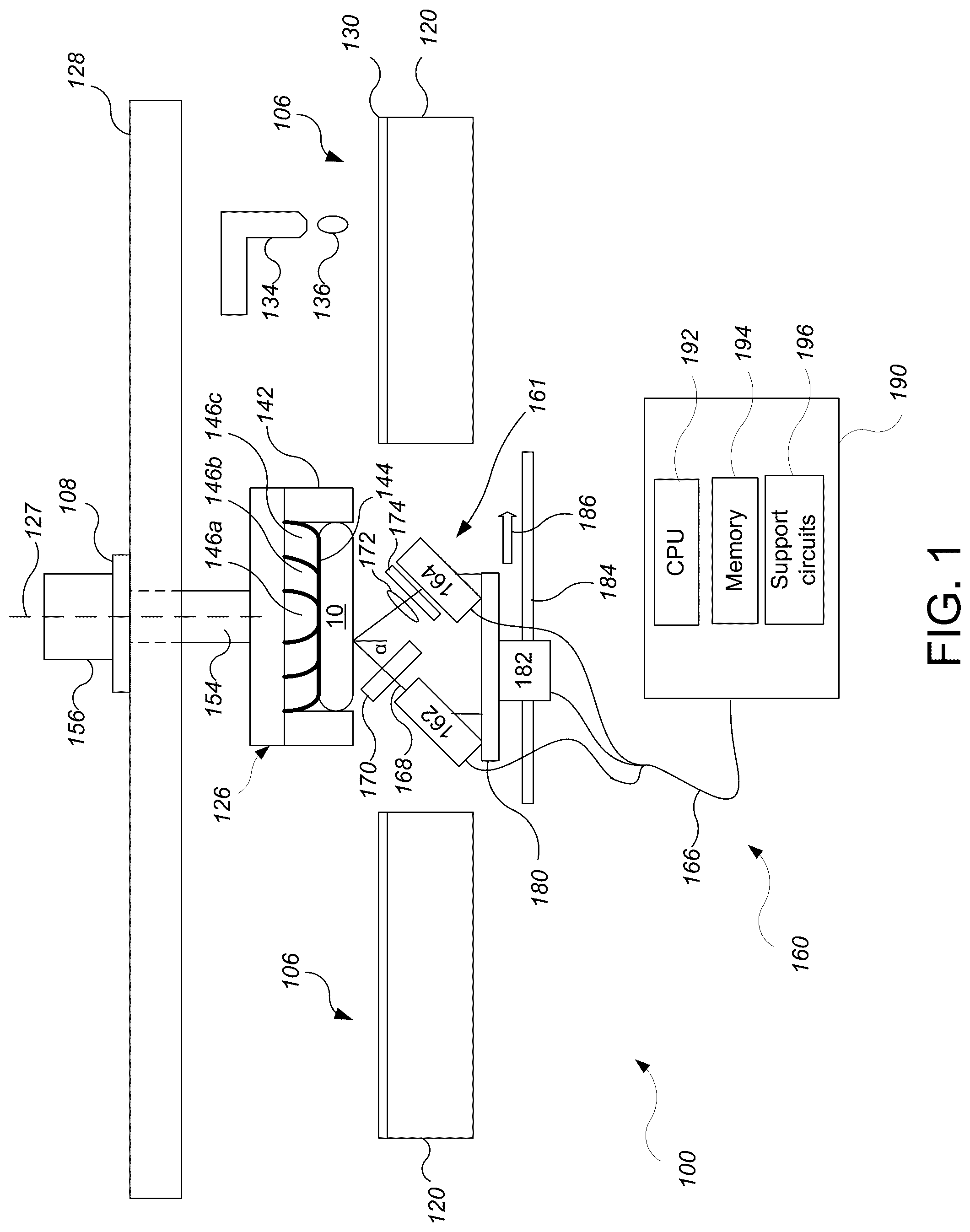 Patent US11847776 — System using film thickness estimation from machine learning based processing of substrate images — Figure 1