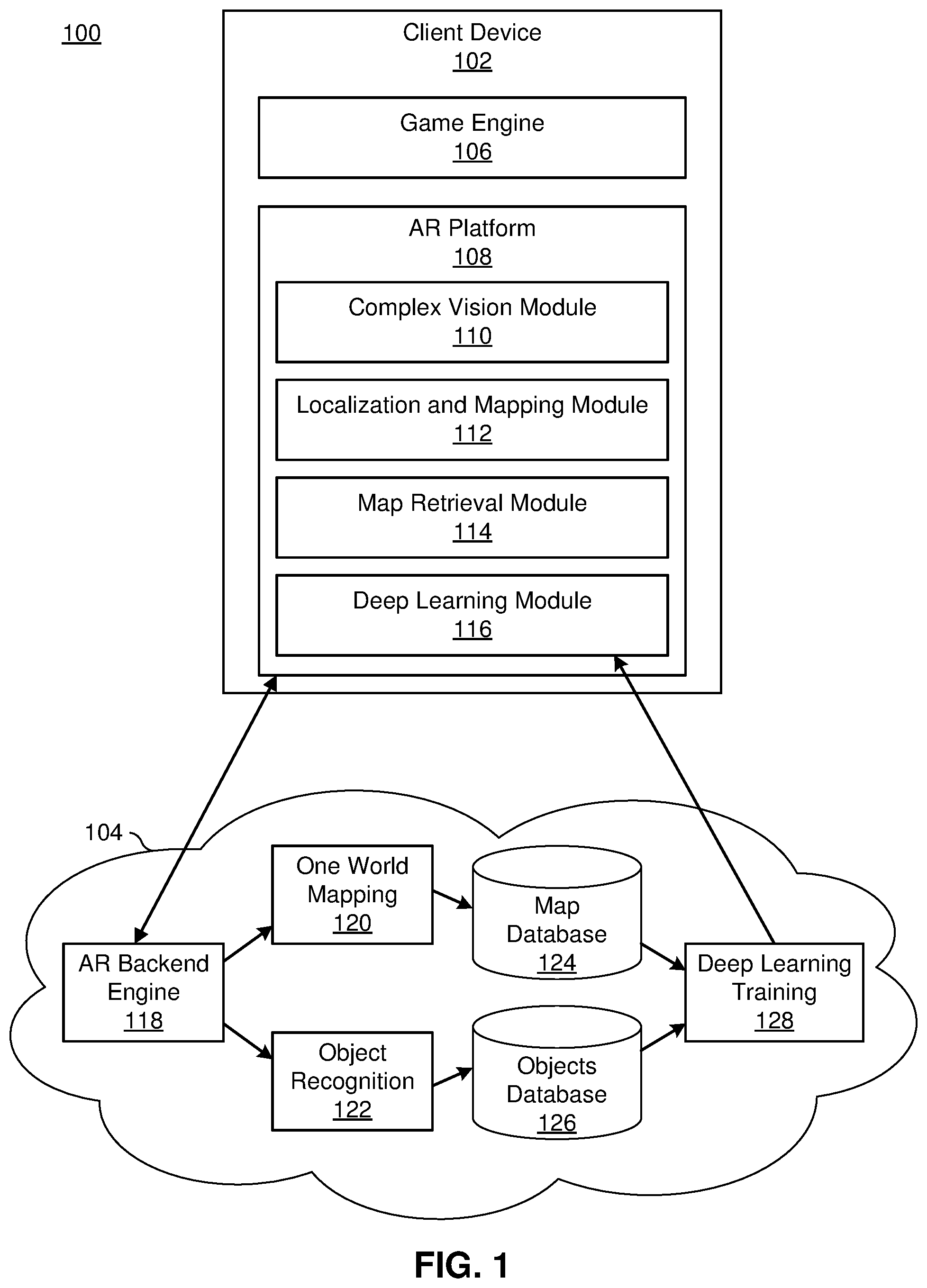 Patent US11847792 — Location determination and mapping with 3D line junctions — Figure 1