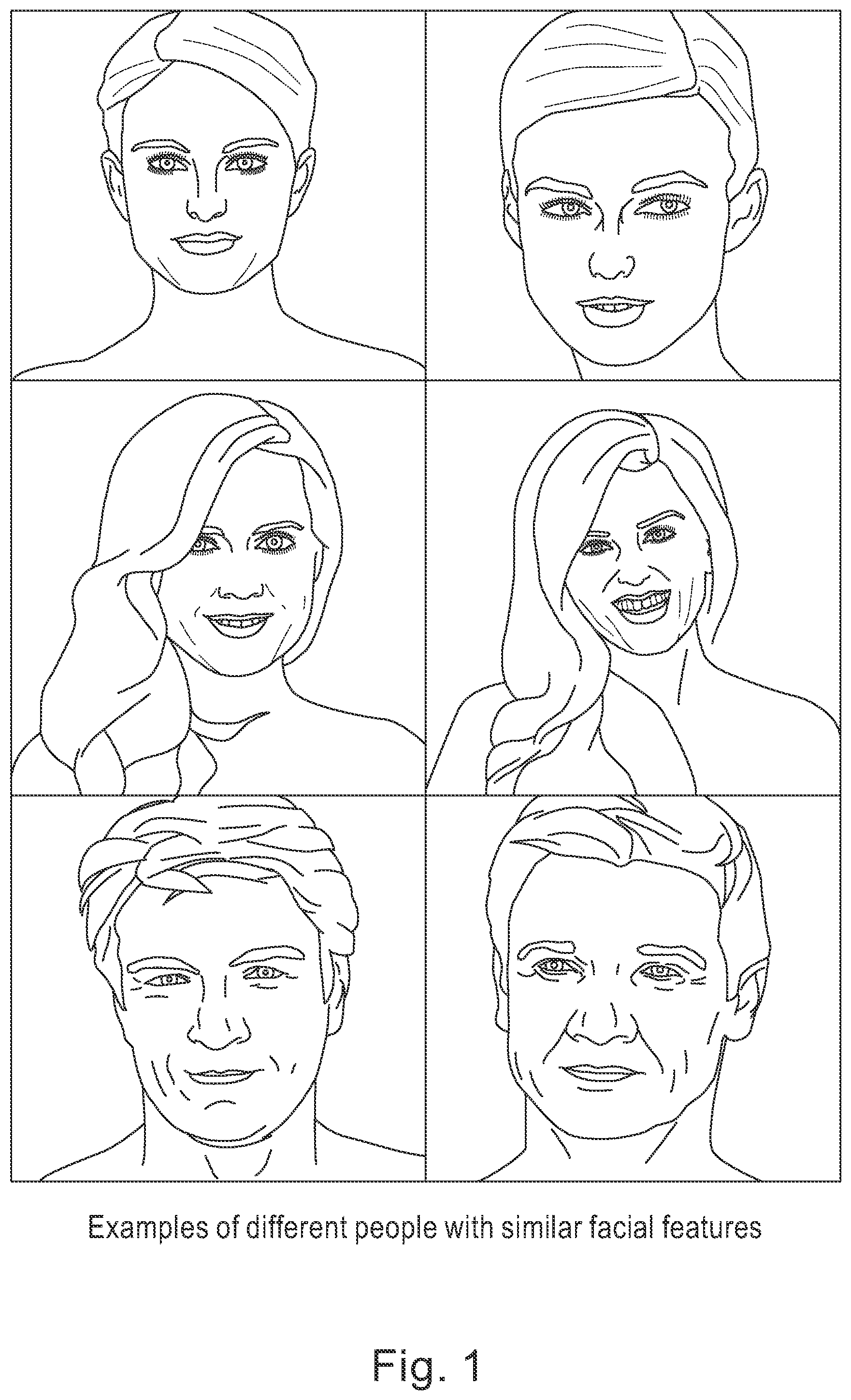 Patent US11847804 — System and method for matching a voice sample to a facial image — Figure 1