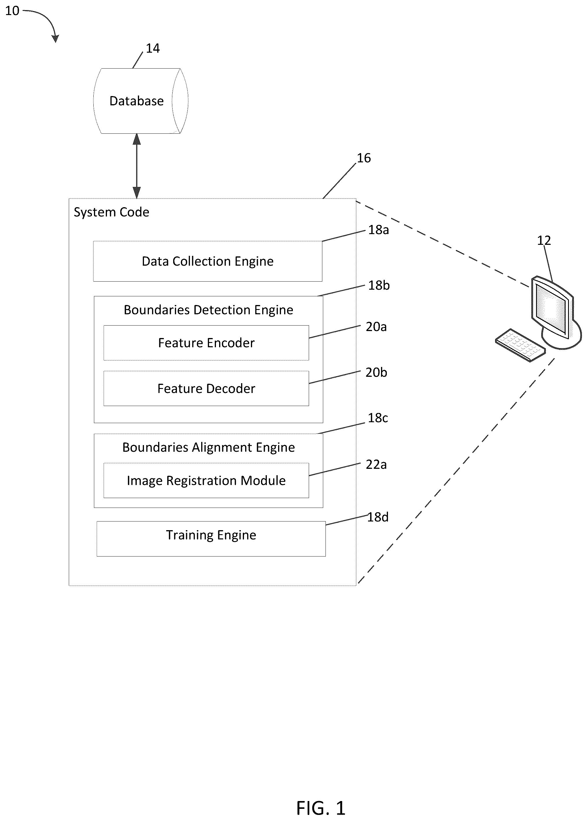 Patent US11847824 — Computer vision systems and methods for detecting and aligning land property boundaries on aerial imagery — Figure 1