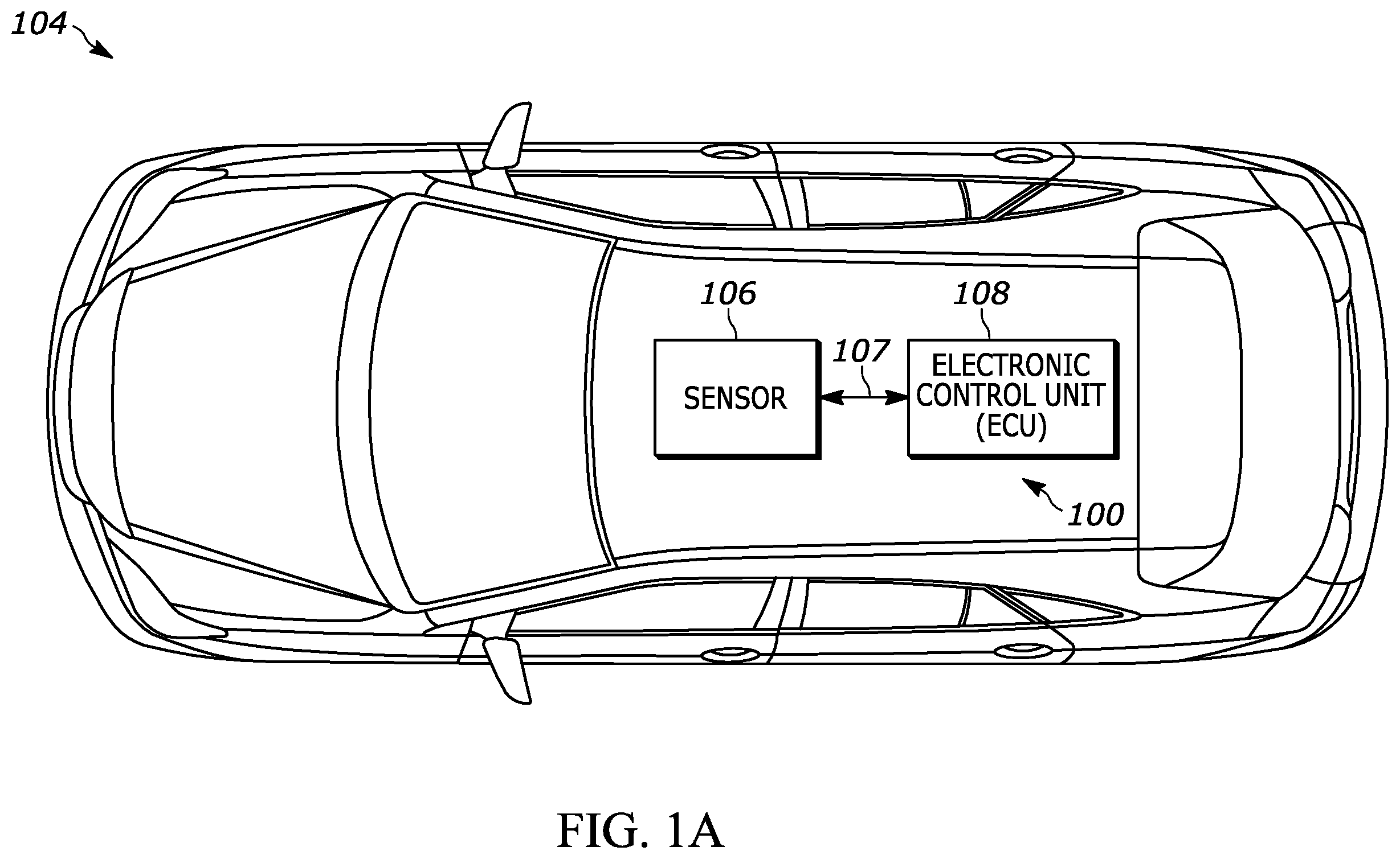 Patent US11847833 — Broad coverage non-contact obstacle detection — Figure 1