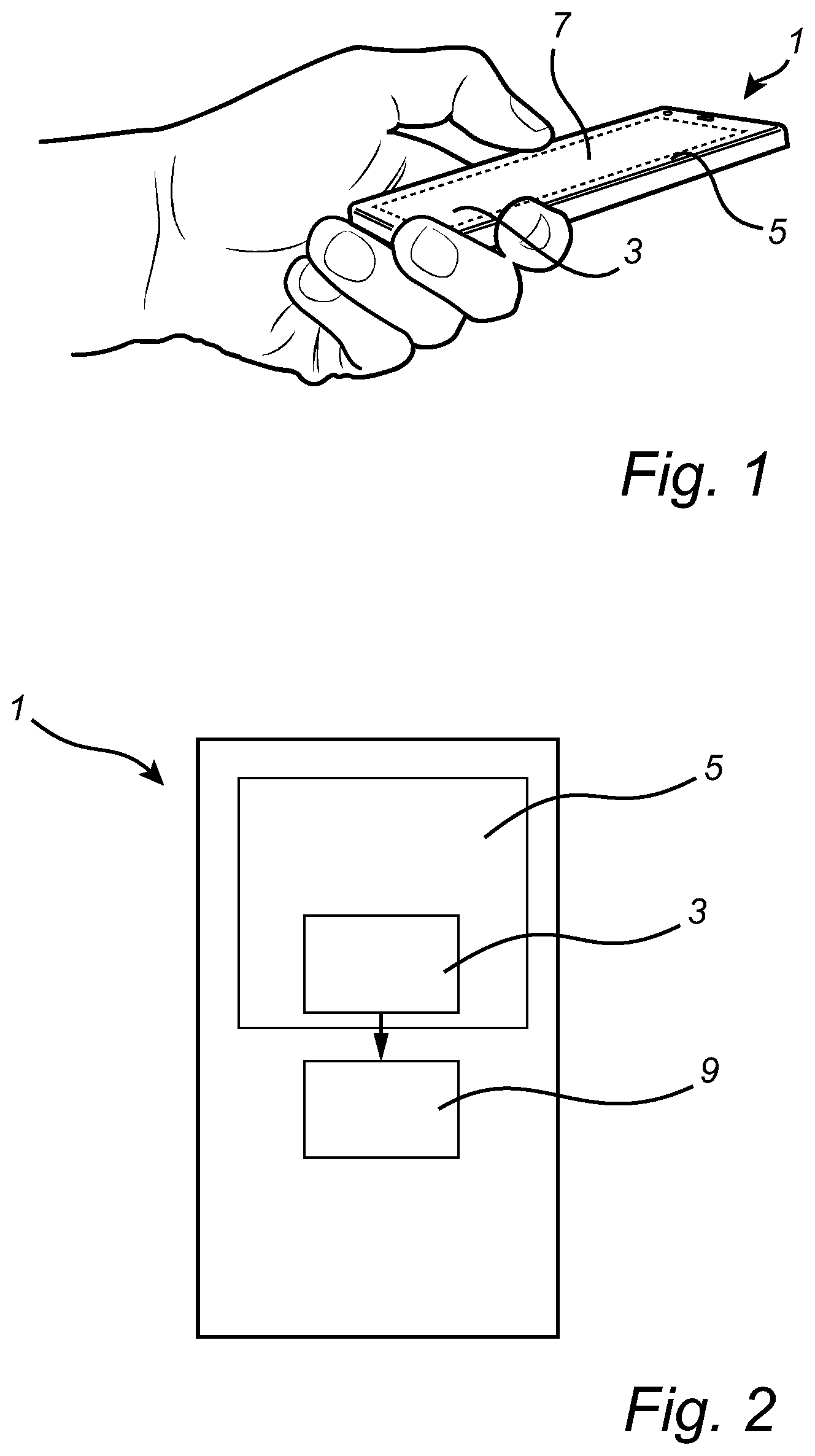 Patent US11847854 — Optical fingerprint sensing system with common mode compensation — Figure 1
