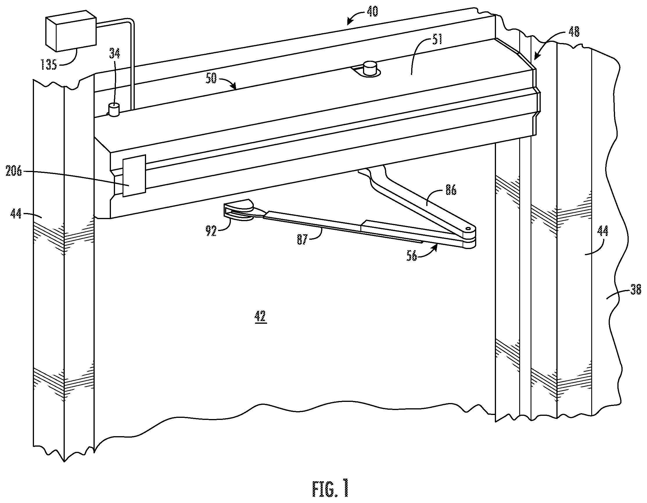 Patent US11847864 — Door system with authentication and activation — Figure 1