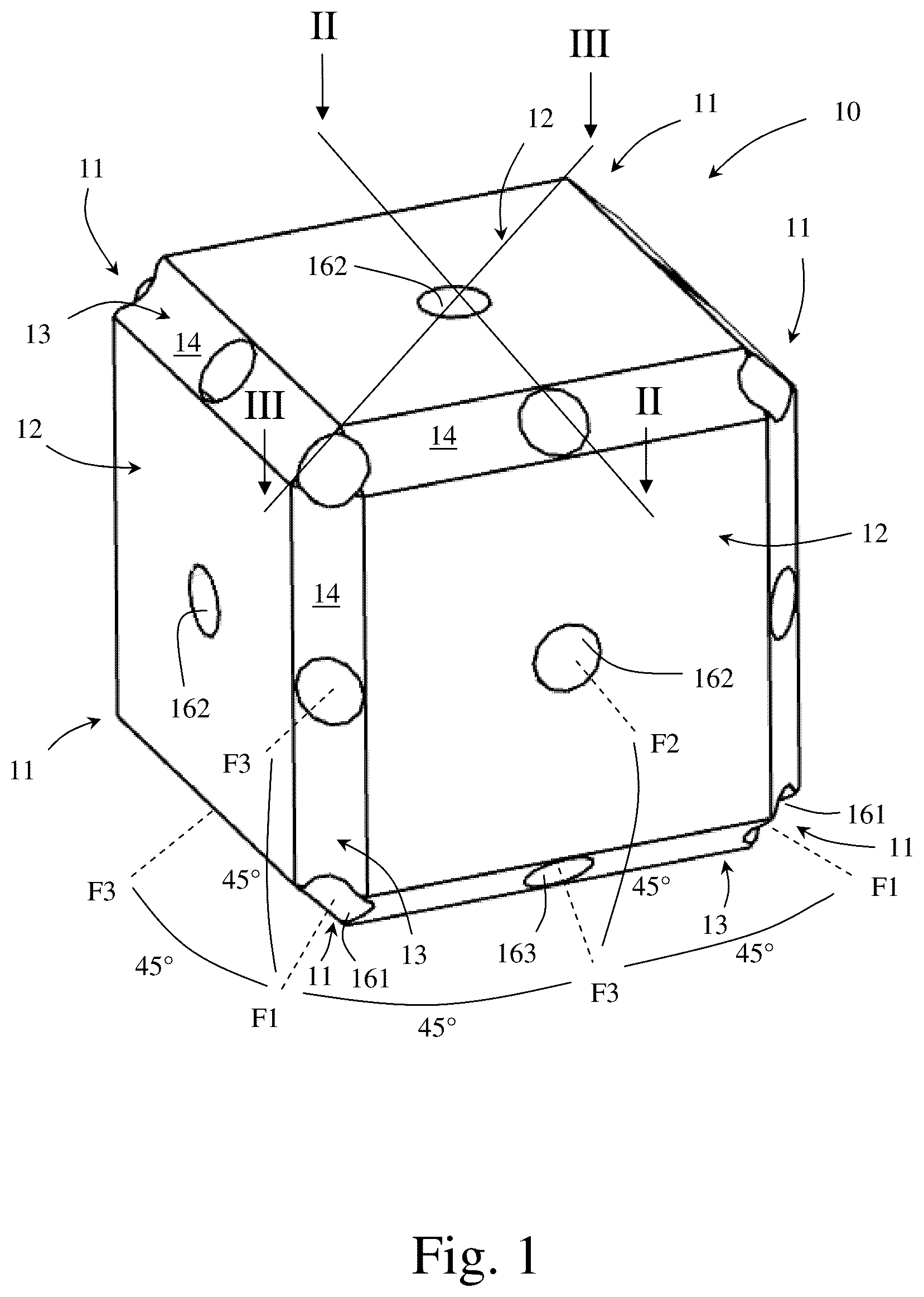 Patent US11847930 Figure 1 – Three dimensional cube-like member