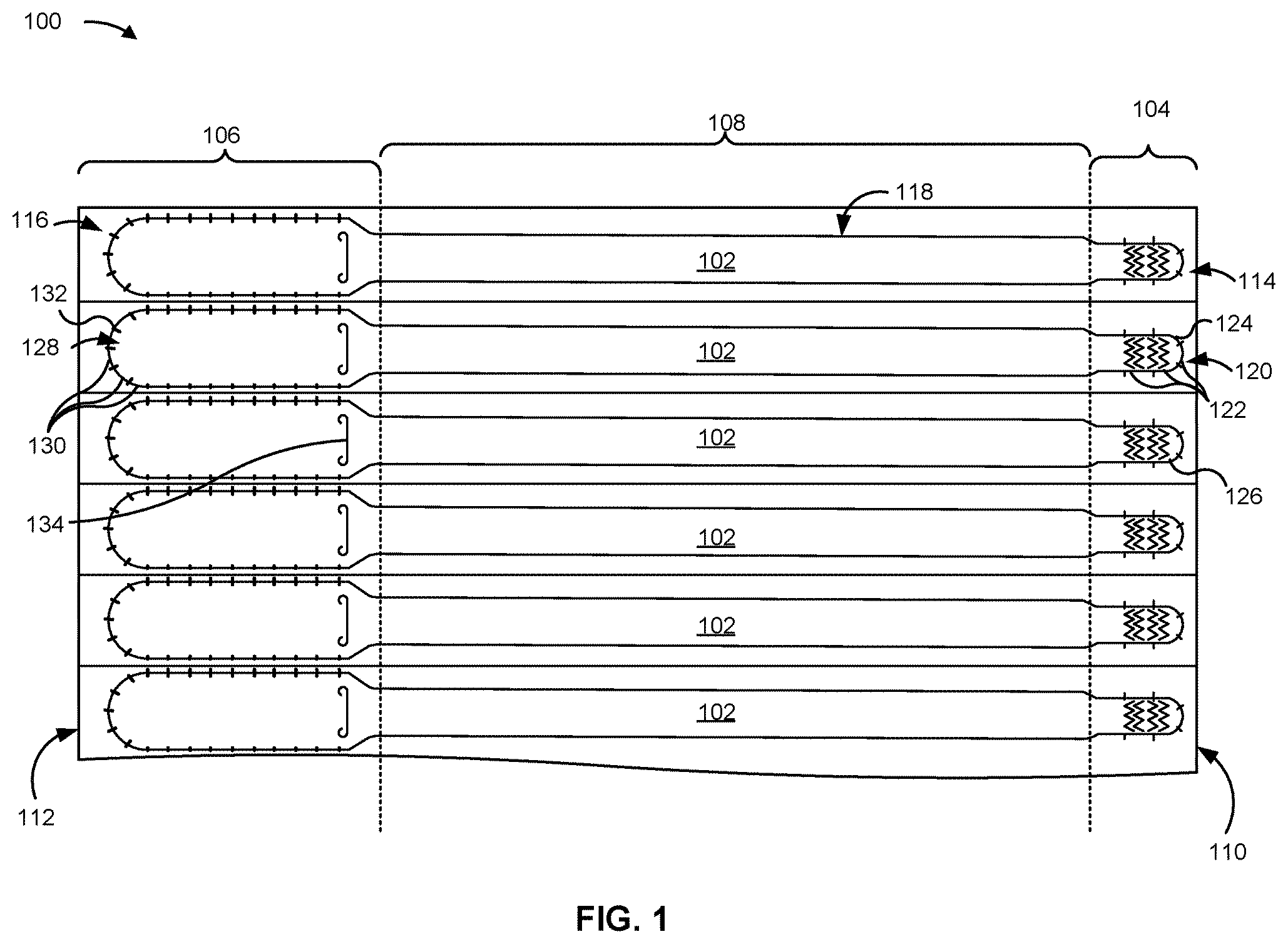 Patent US11847939 — Wristband assembly and edge configuration — Figure 1