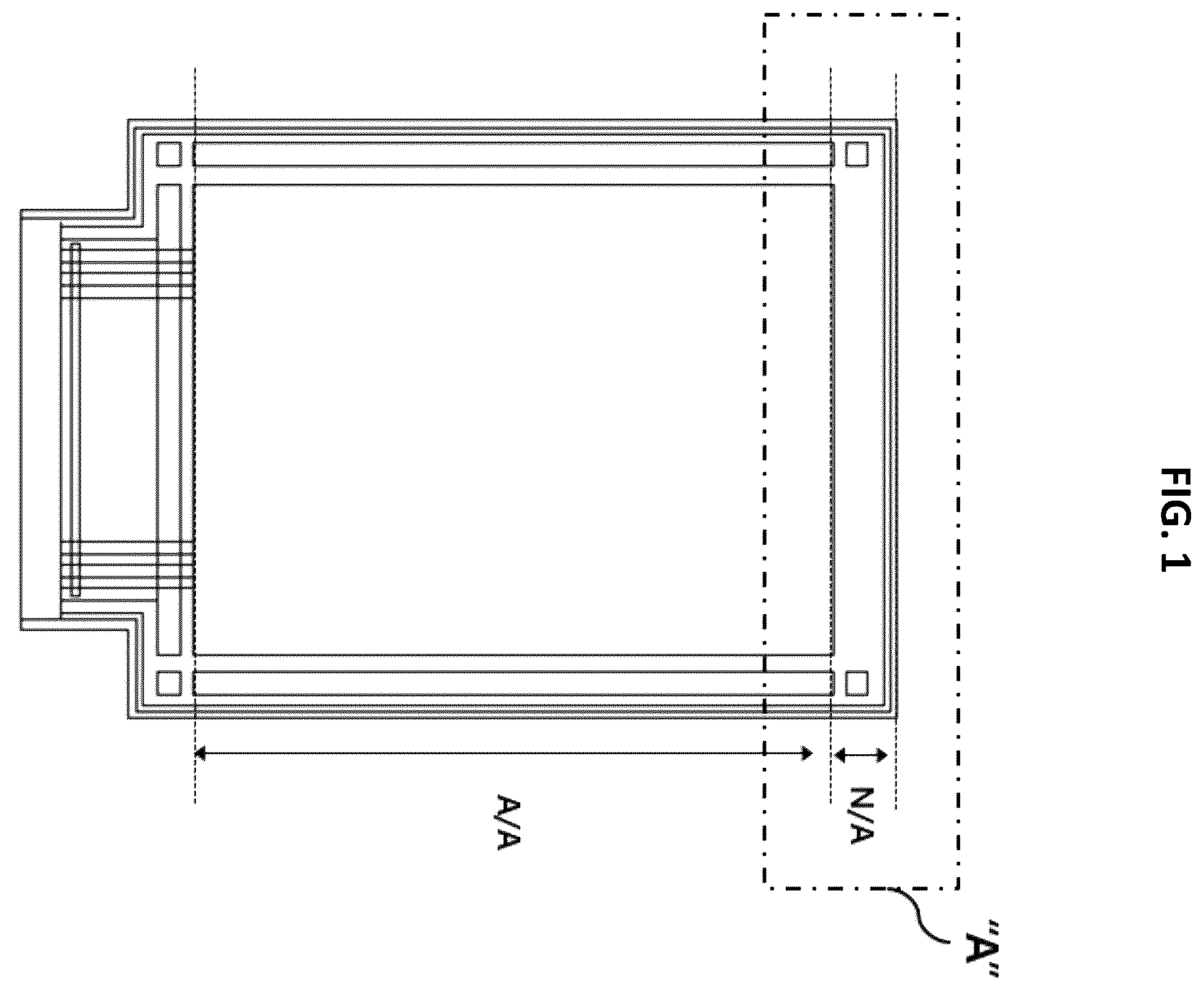 Patent US11847946 — In-cell touch organic light-emitting diode display device — Figure 1