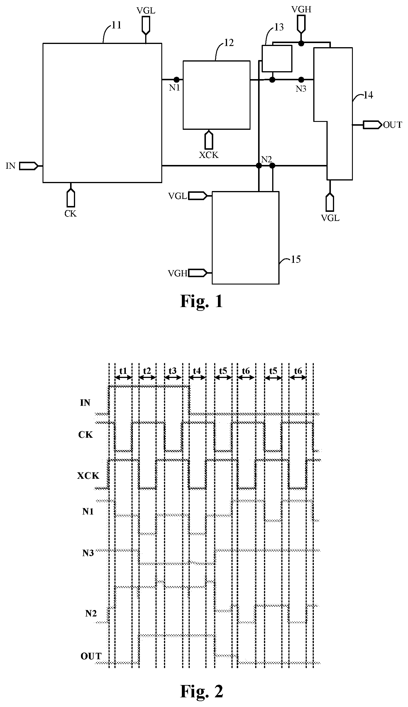 Patent US11847955 — Shift register and method for driving the same, light-emission control circuit, and display panel — Figure 1
