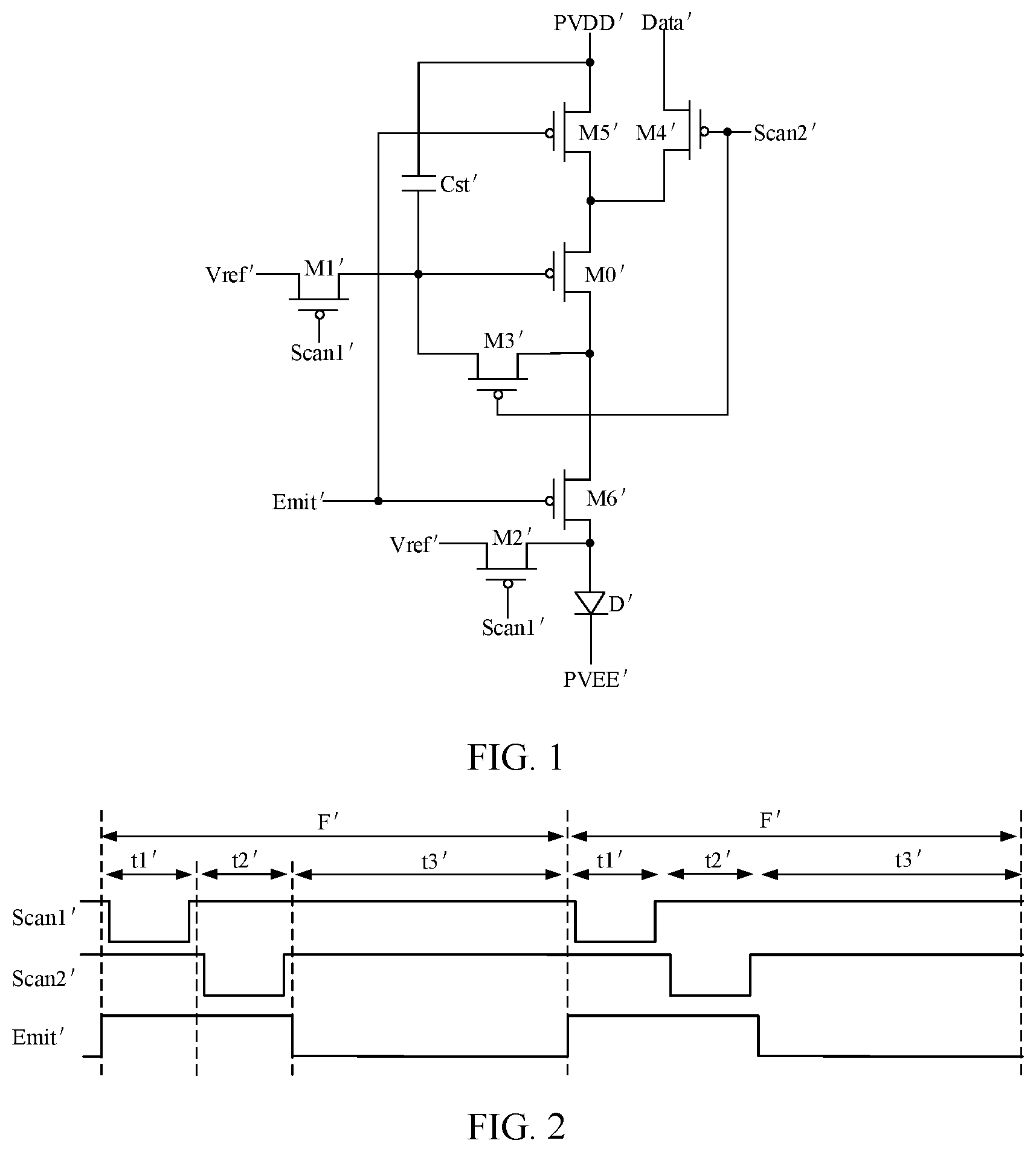 Patent US11847960 — Display panel, method for driving the same, and display apparatus — Figure 1