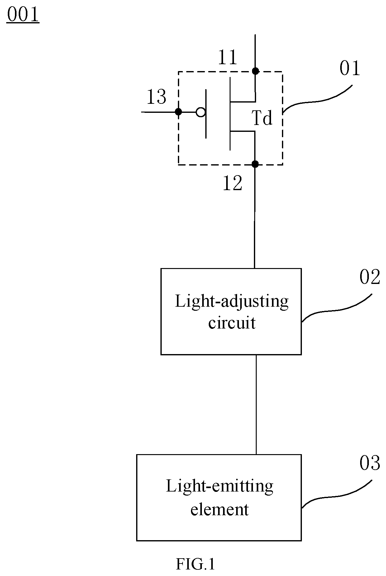 Patent US11847969 Figure 1 – Pixel driving circuit and method for driving the same, display panel, and display device
