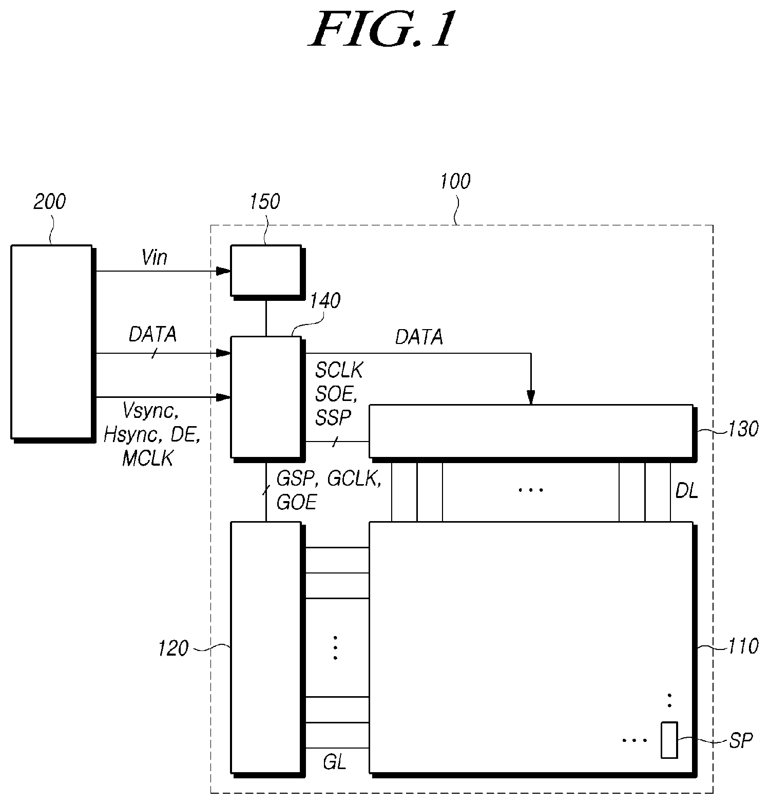 Patent US11847971 — Display device, driving circuit and display driving method — Figure 1