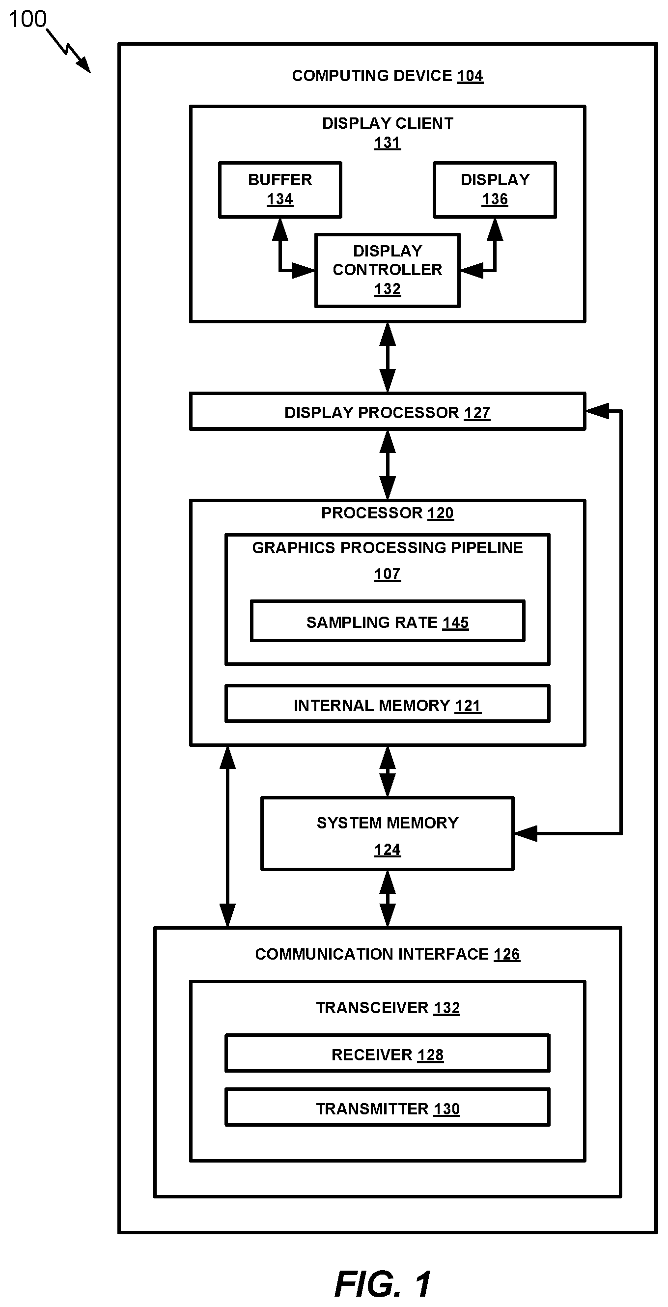 Patent US11847995 — Video data processing based on sampling rate — Figure 1