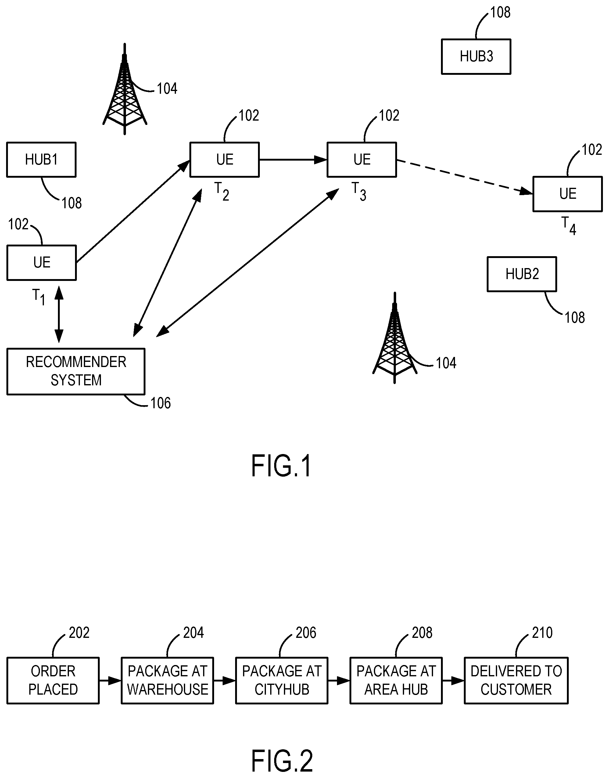 Patent US11854062 — Order fulfillment system having dynamic routing — Figure 1