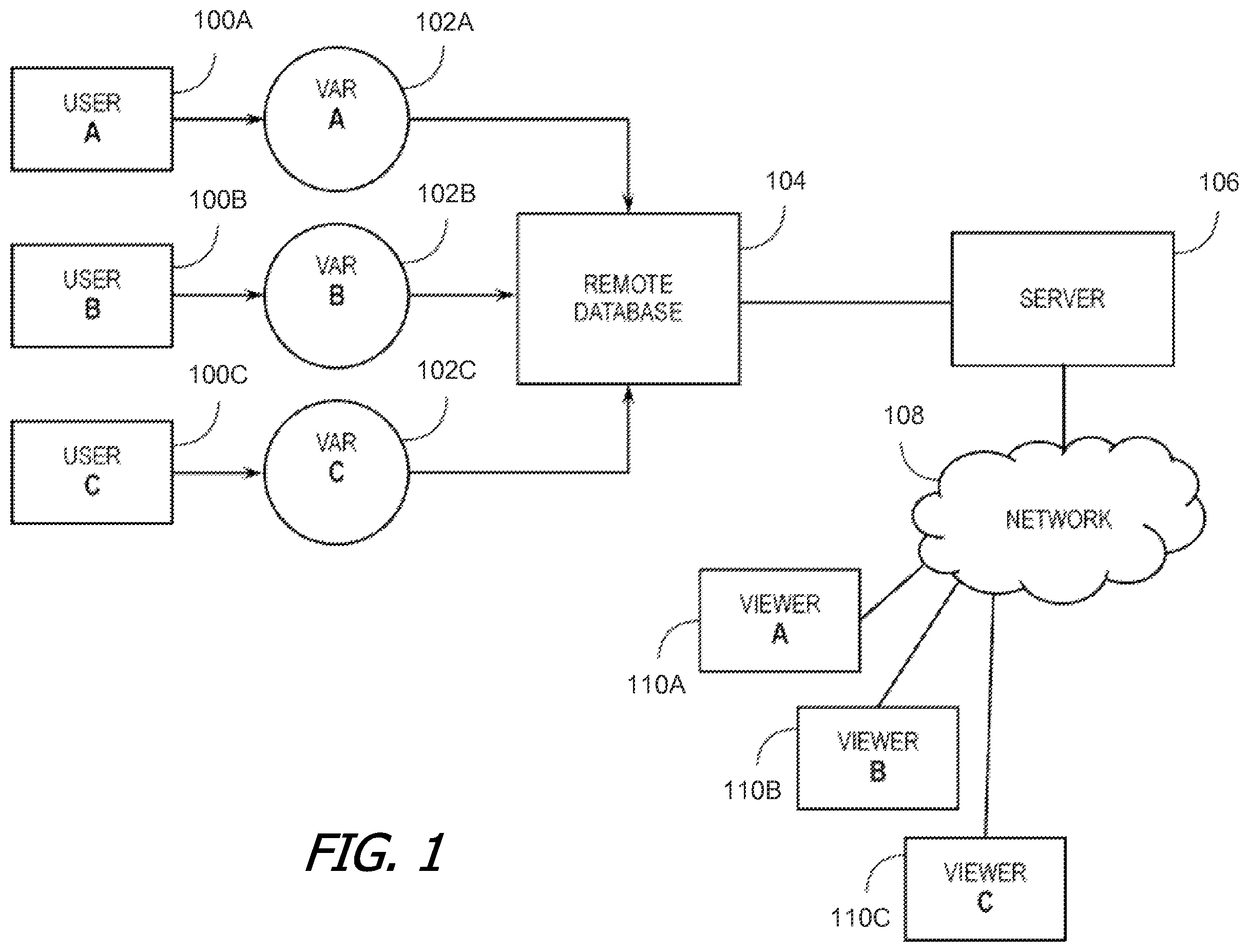 Patent US11854149 — Techniques for capturing and displaying partial motion in virtual or augmented reality scenes — Figure 1