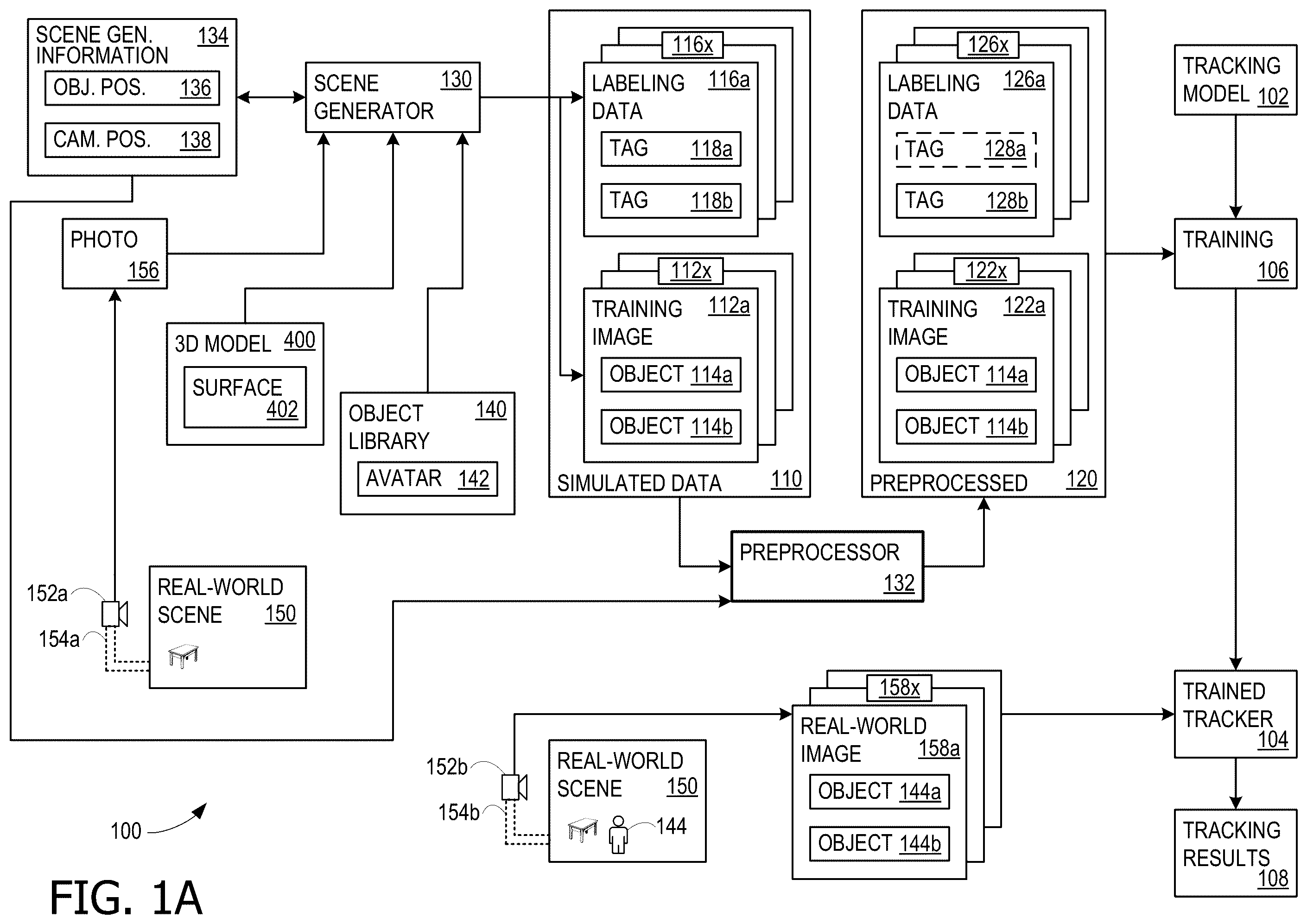 Patent US11854211 — Training multi-object tracking models using simulation — Figure 1