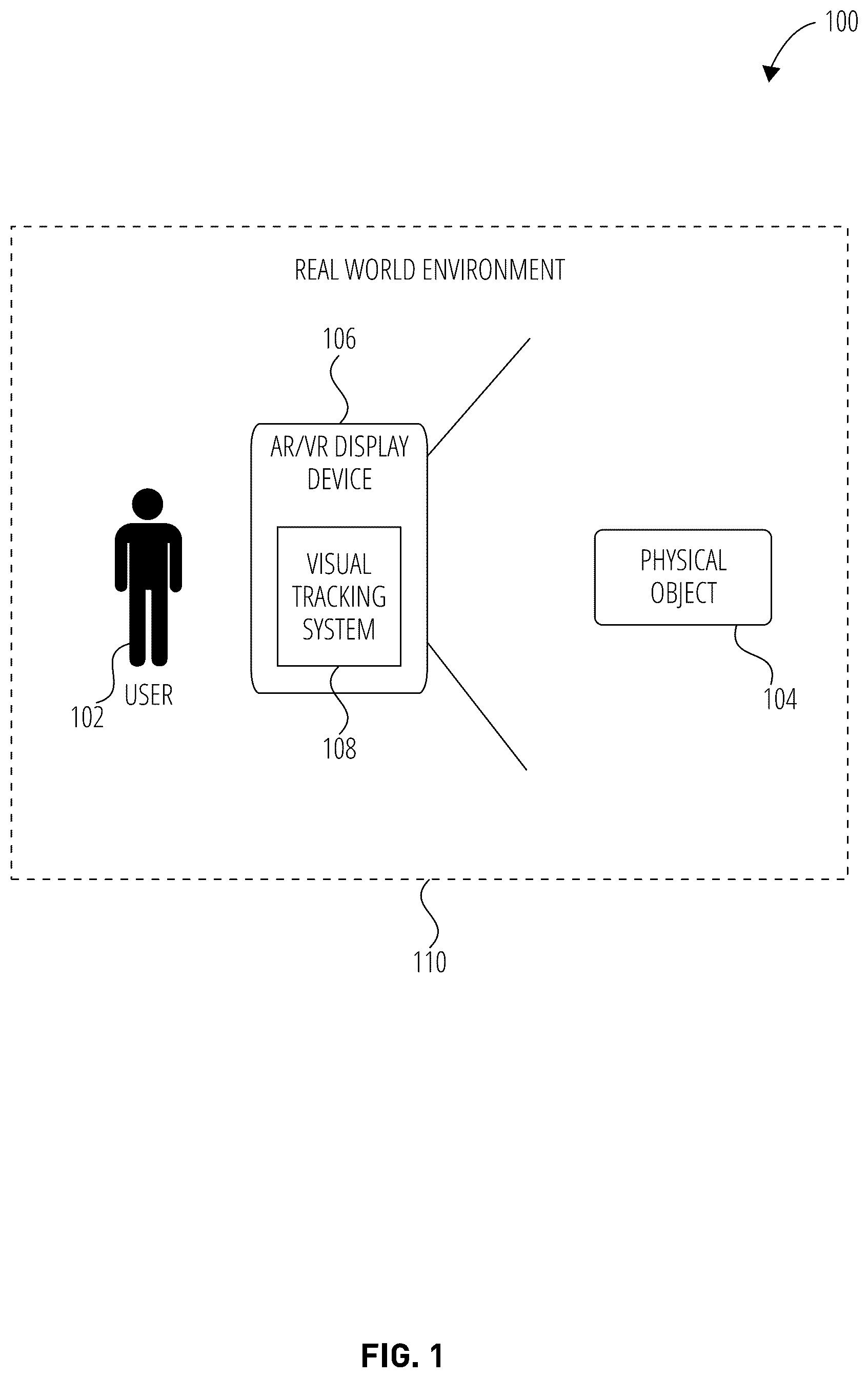 Patent US11854227 — Depth-from-stereo bending correction using visual inertial odometry features — Figure 1