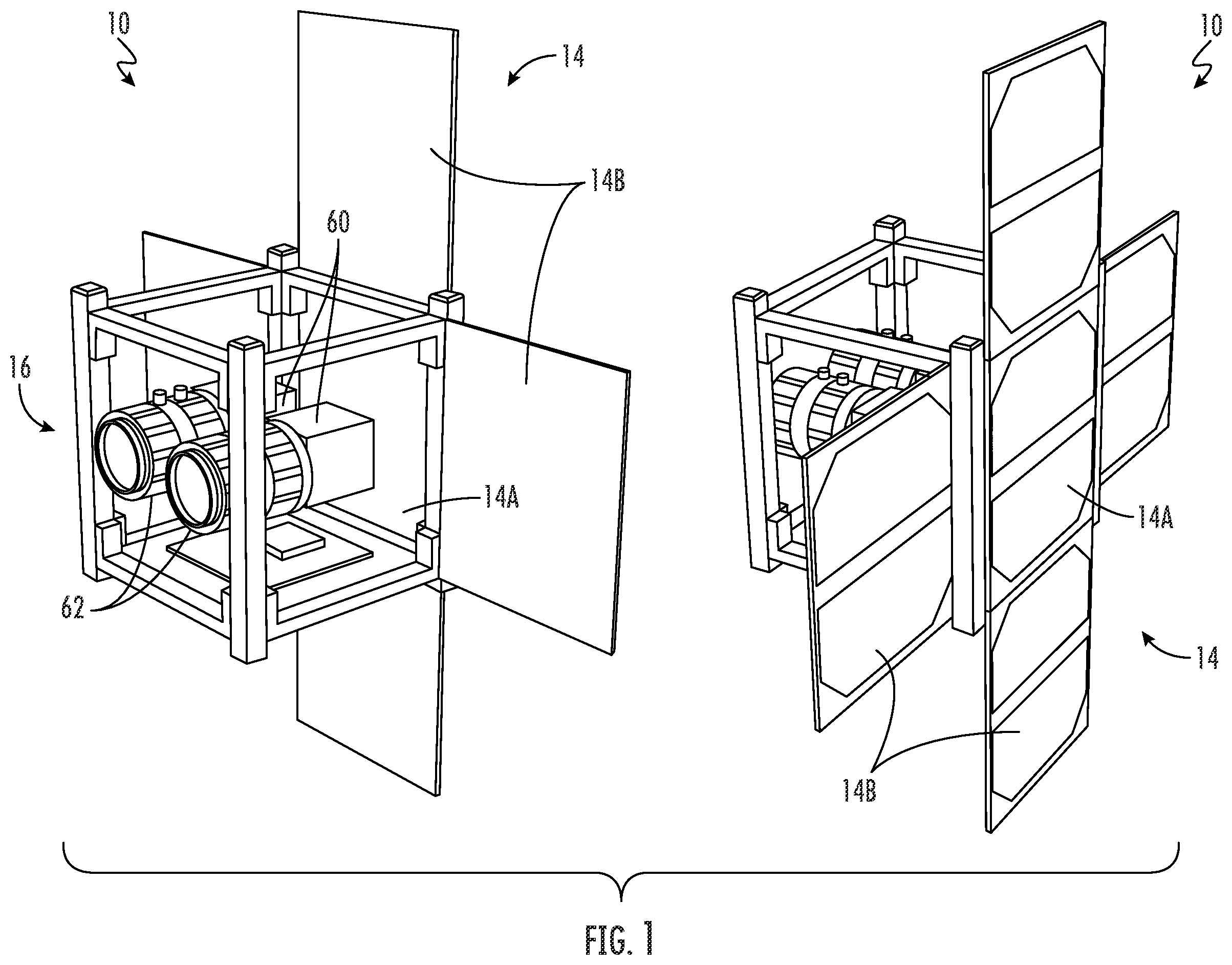 Patent US11854256 — Methods and devices for earth remote sensing using stereoscopic hyperspectral imaging in the visible (VIS) and infrared (IR) bands — Figure 1