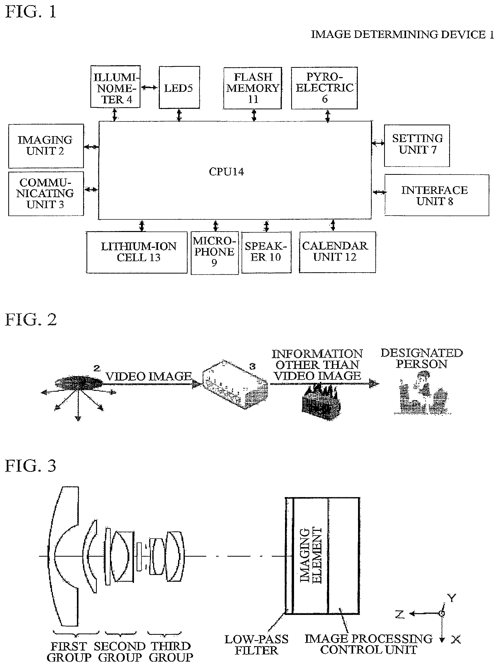Patent US11854288 Figure 1 – Image determining device to determine the state of a subject