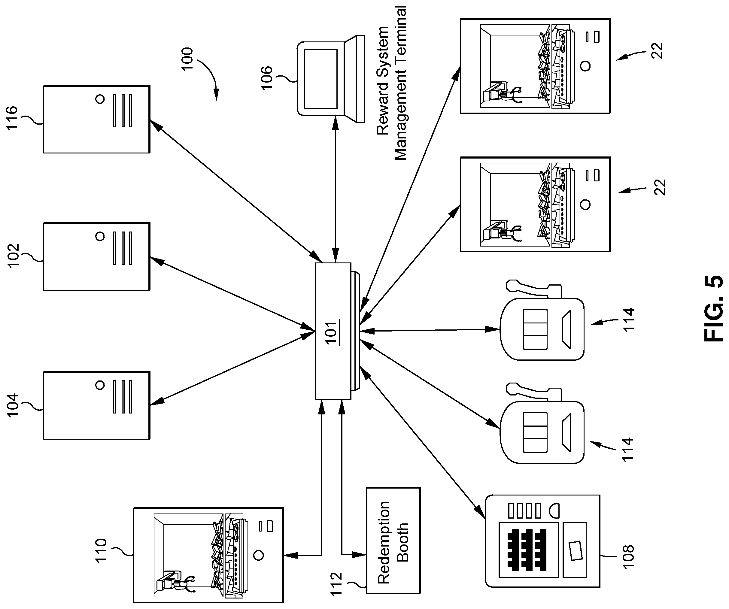 Patent US11854339 Figure 8 – Dual wagering game and amusement-style gaming unit