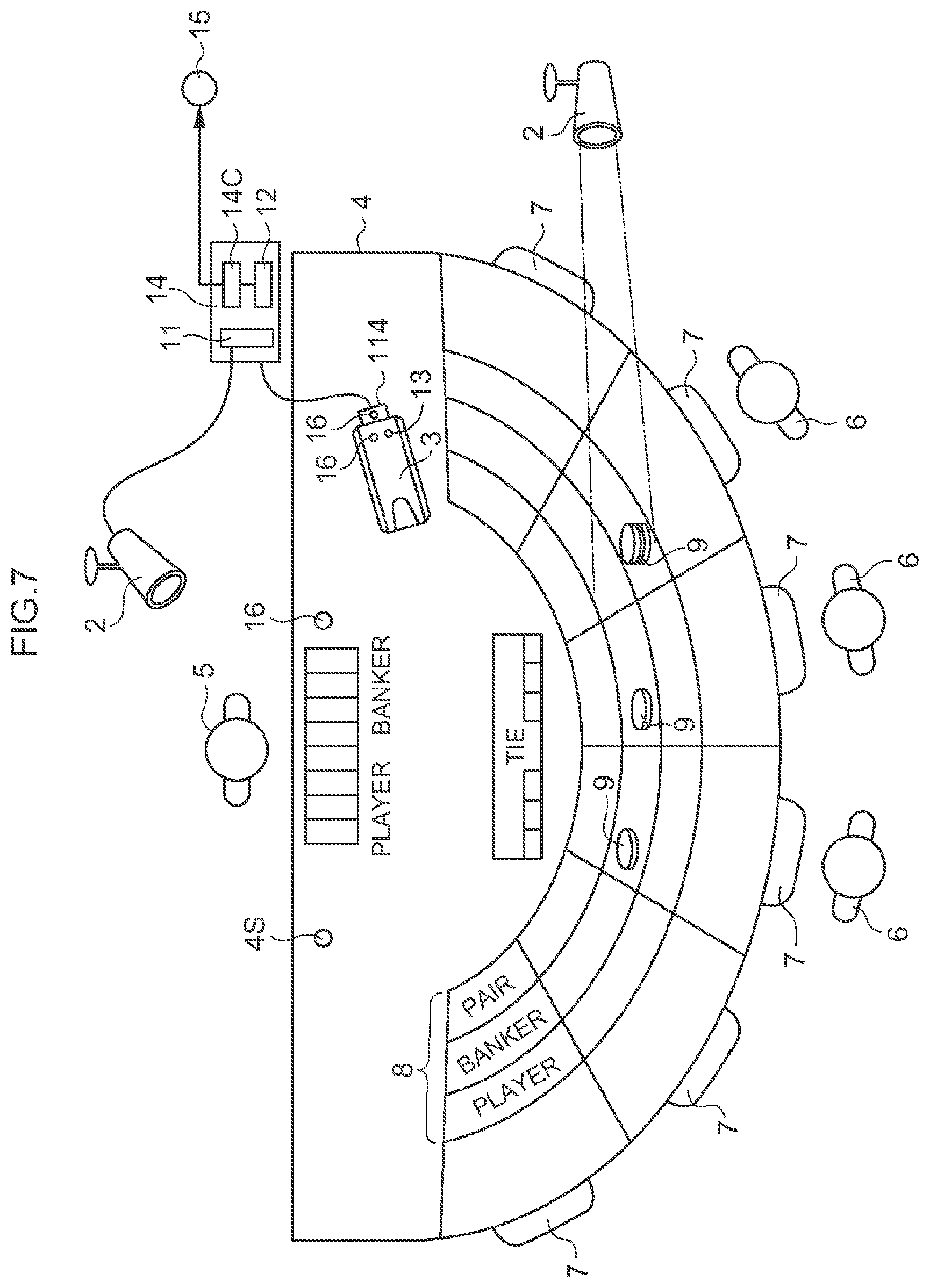 Patent US11854344 Figure 10 – Fraud detection system in a casino