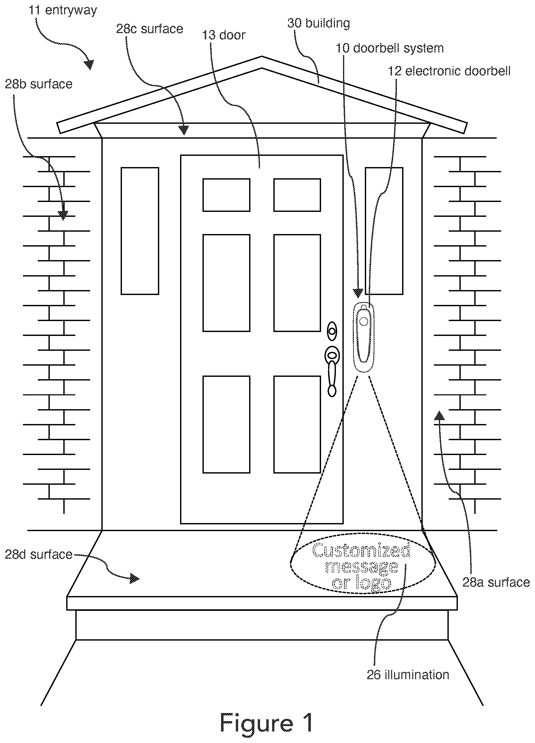 Patent US11854376 — Doorbell communication systems and methods — Figure 1