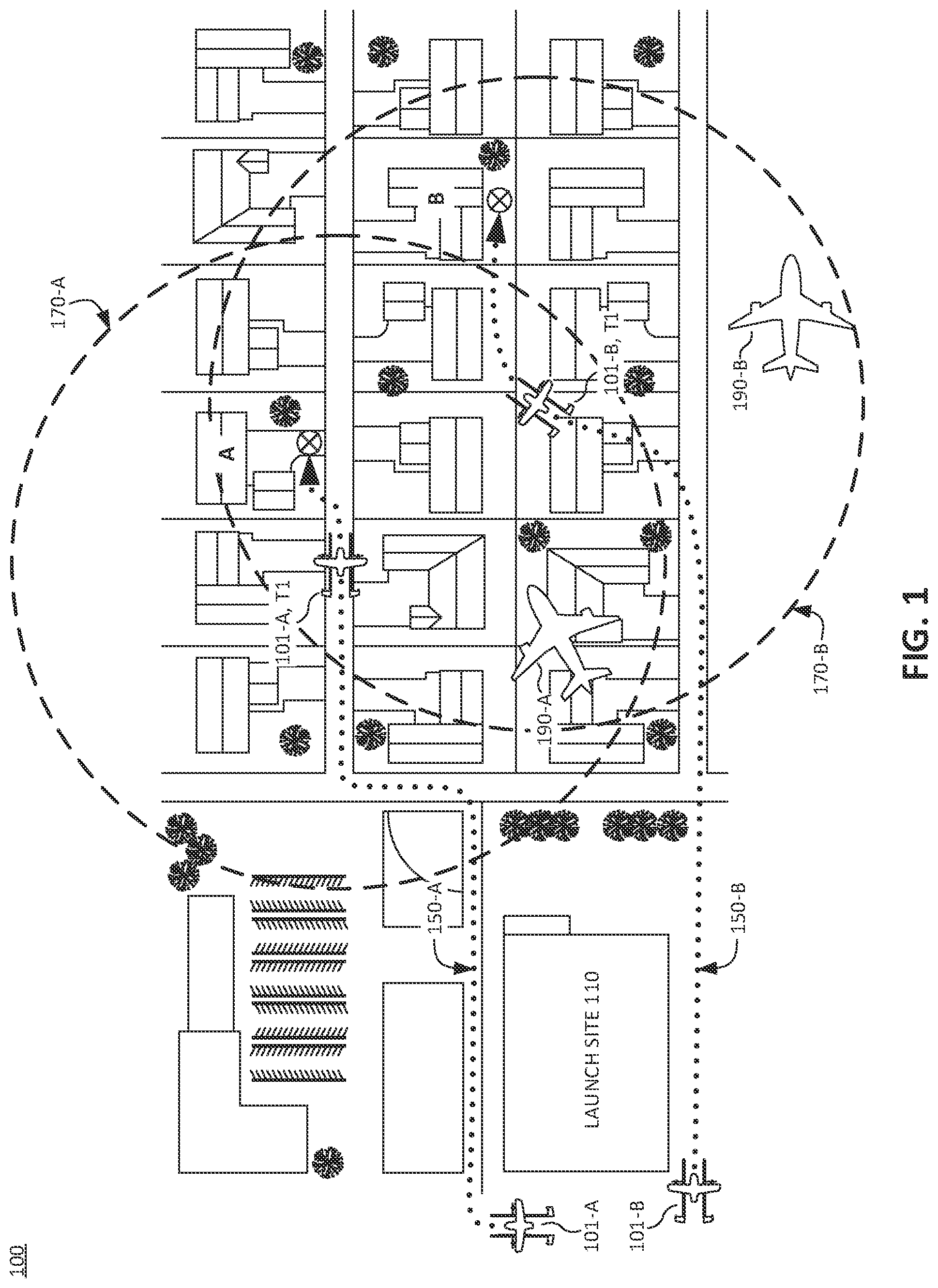 Patent US11854412 — Verification of unmanned aerial vehicle ADS-B receiver operability — Figure 1
