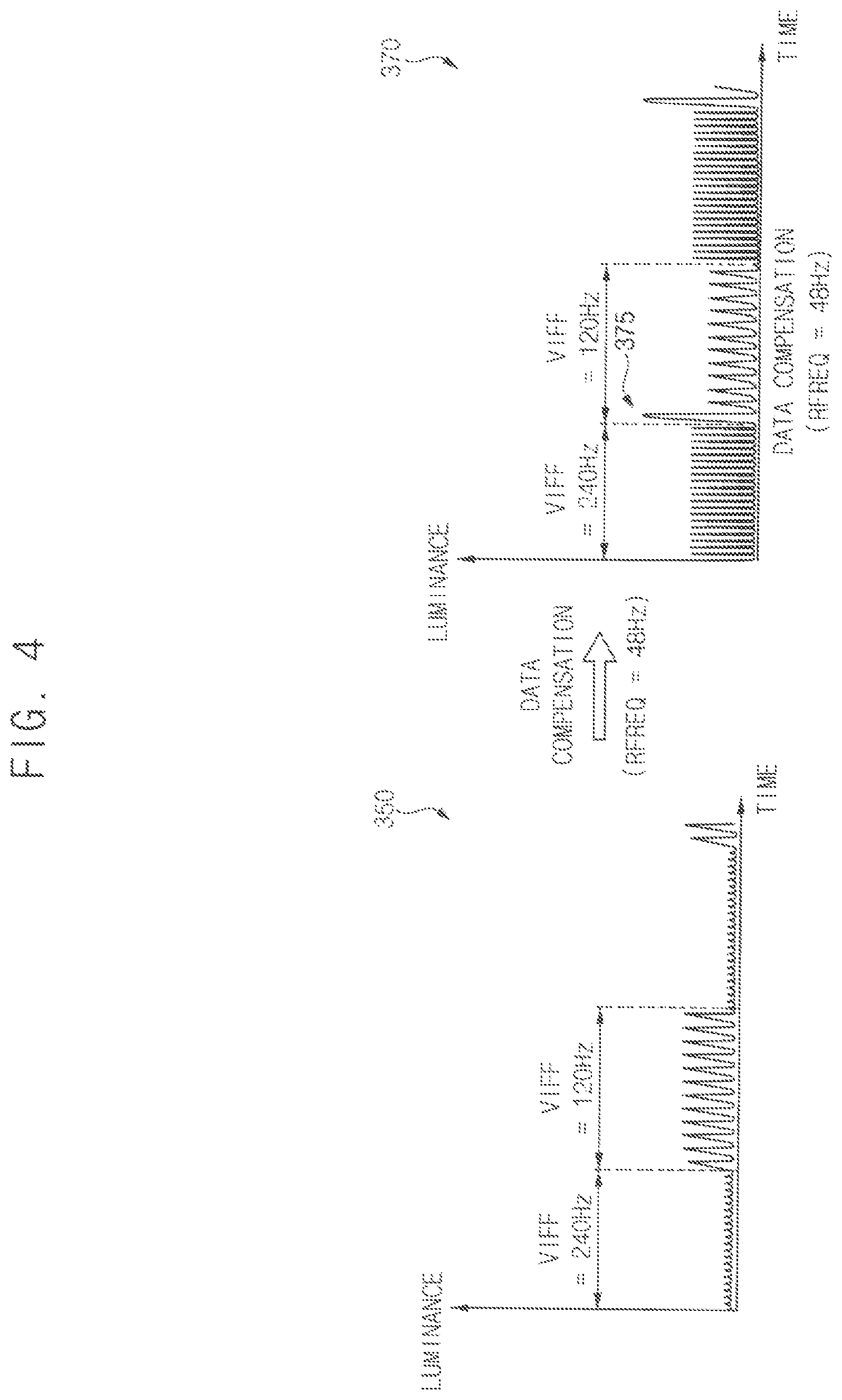 Patent US11854469 Figure 4 – Display device determining reference frequency based on previous frame frequency, and method of operating the same